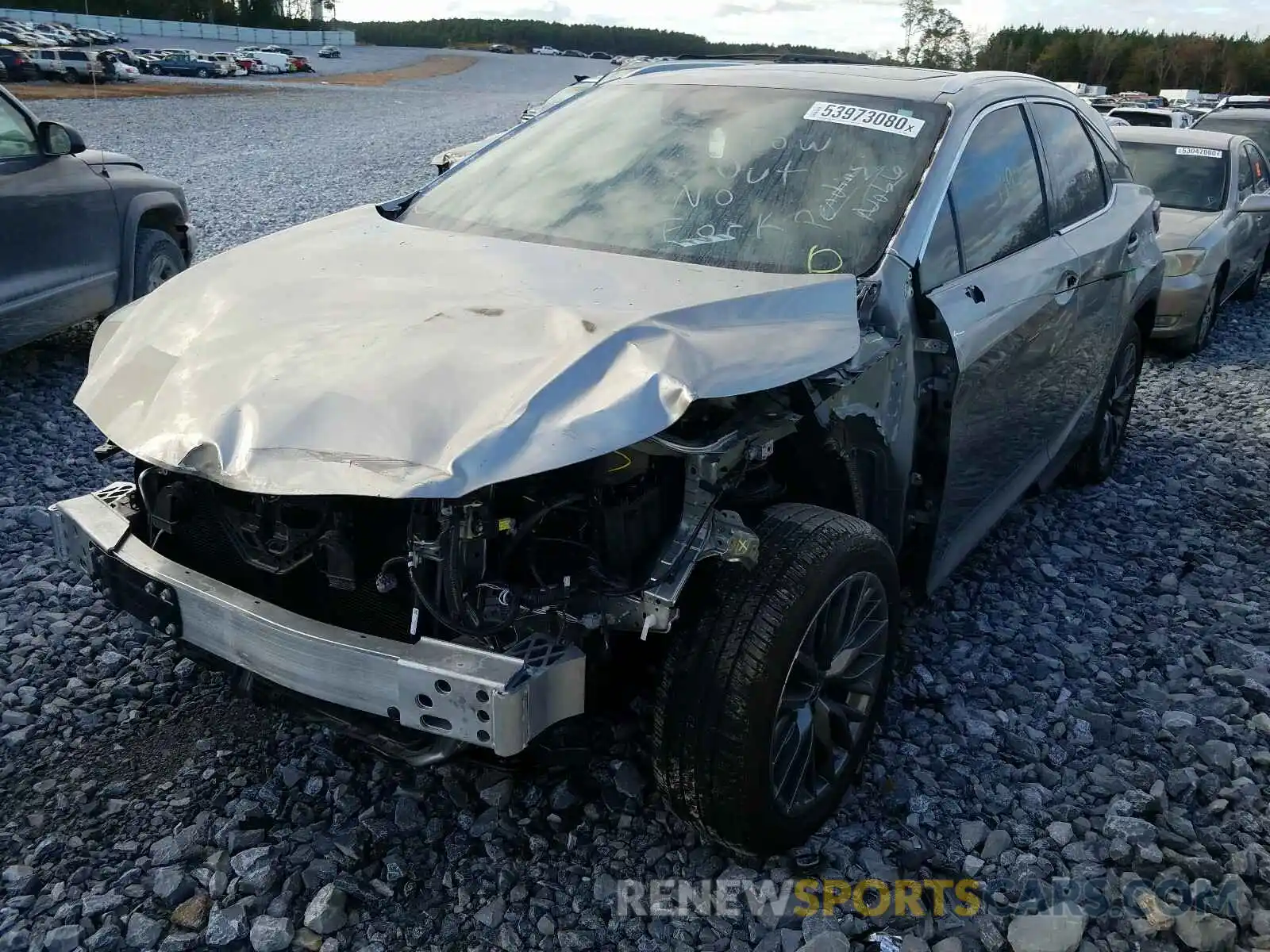 2 Photograph of a damaged car 2T2YZMDA2LC230583 LEXUS RX350 2020