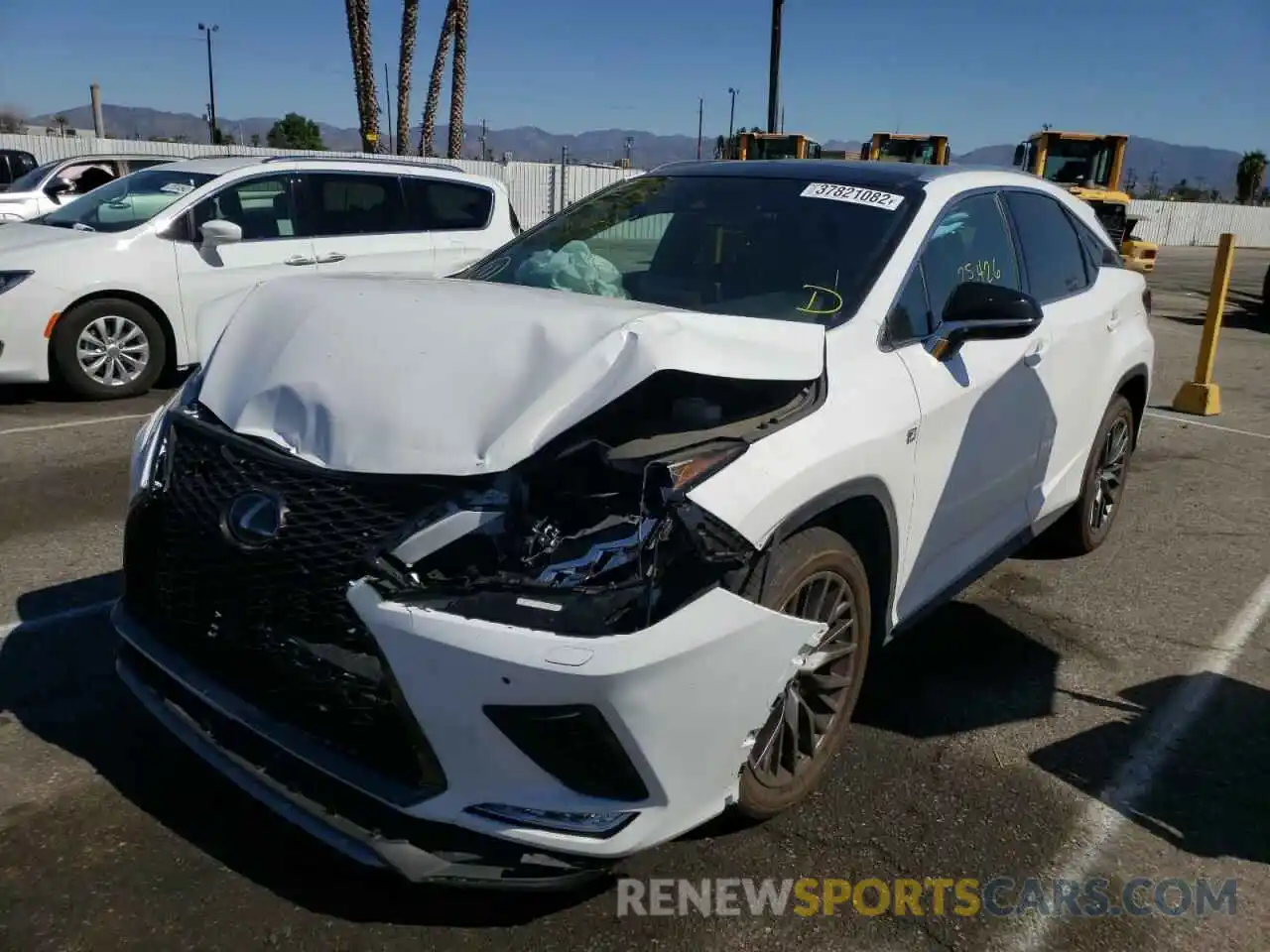 2 Photograph of a damaged car 2T2YZMDA2LC242667 LEXUS RX350 2020