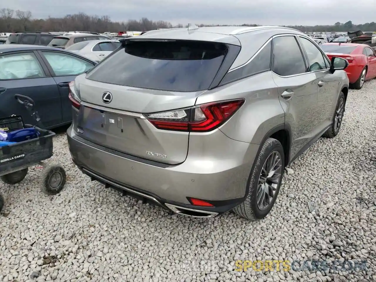 4 Фотография поврежденного автомобиля 2T2YZMDA3LC224405 LEXUS RX350 2020