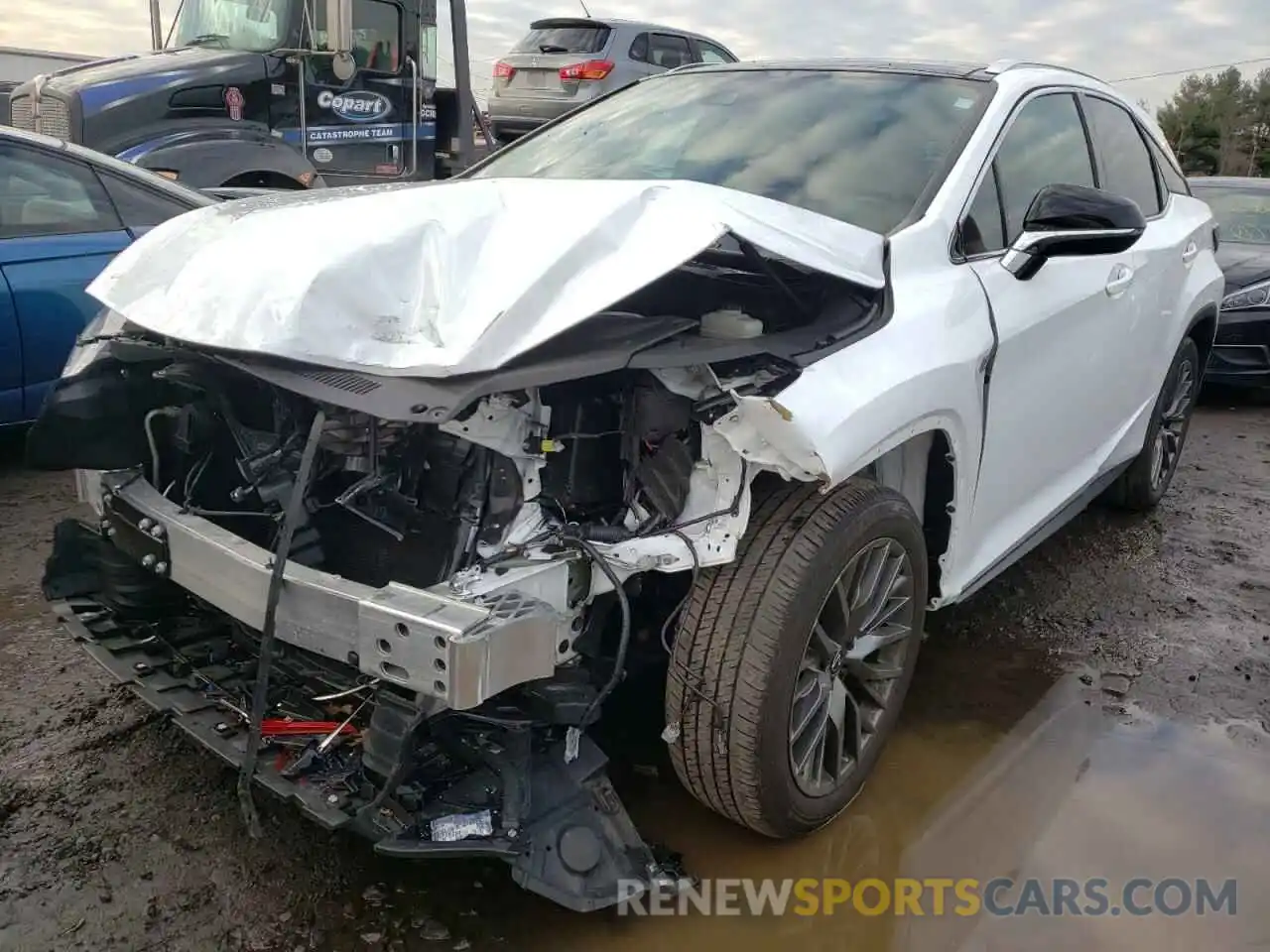 2 Photograph of a damaged car 2T2YZMDA4LC233923 LEXUS RX350 2020