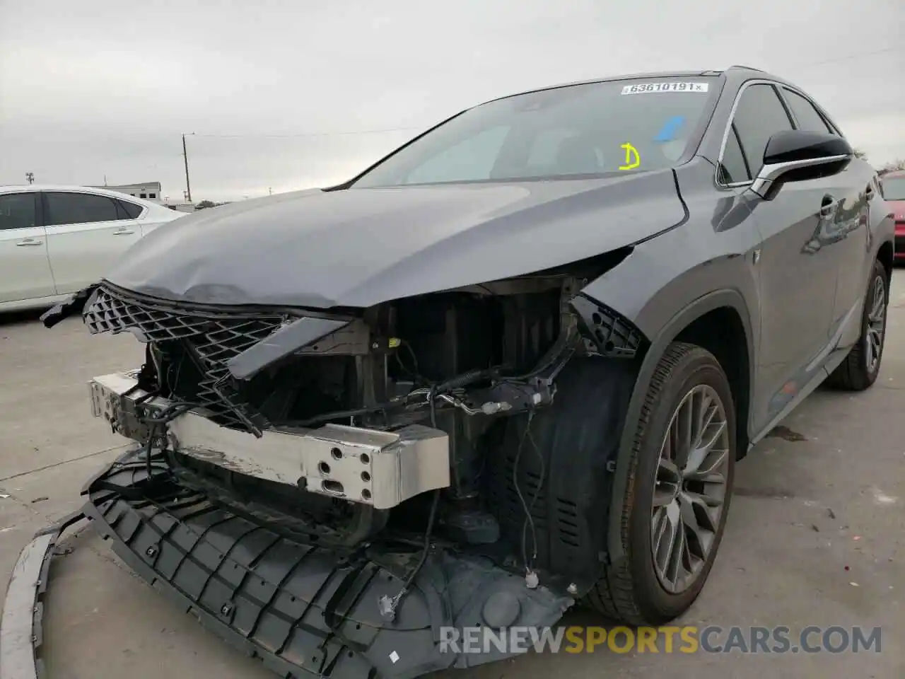 2 Photograph of a damaged car 2T2YZMDA5LC241223 LEXUS RX350 2020