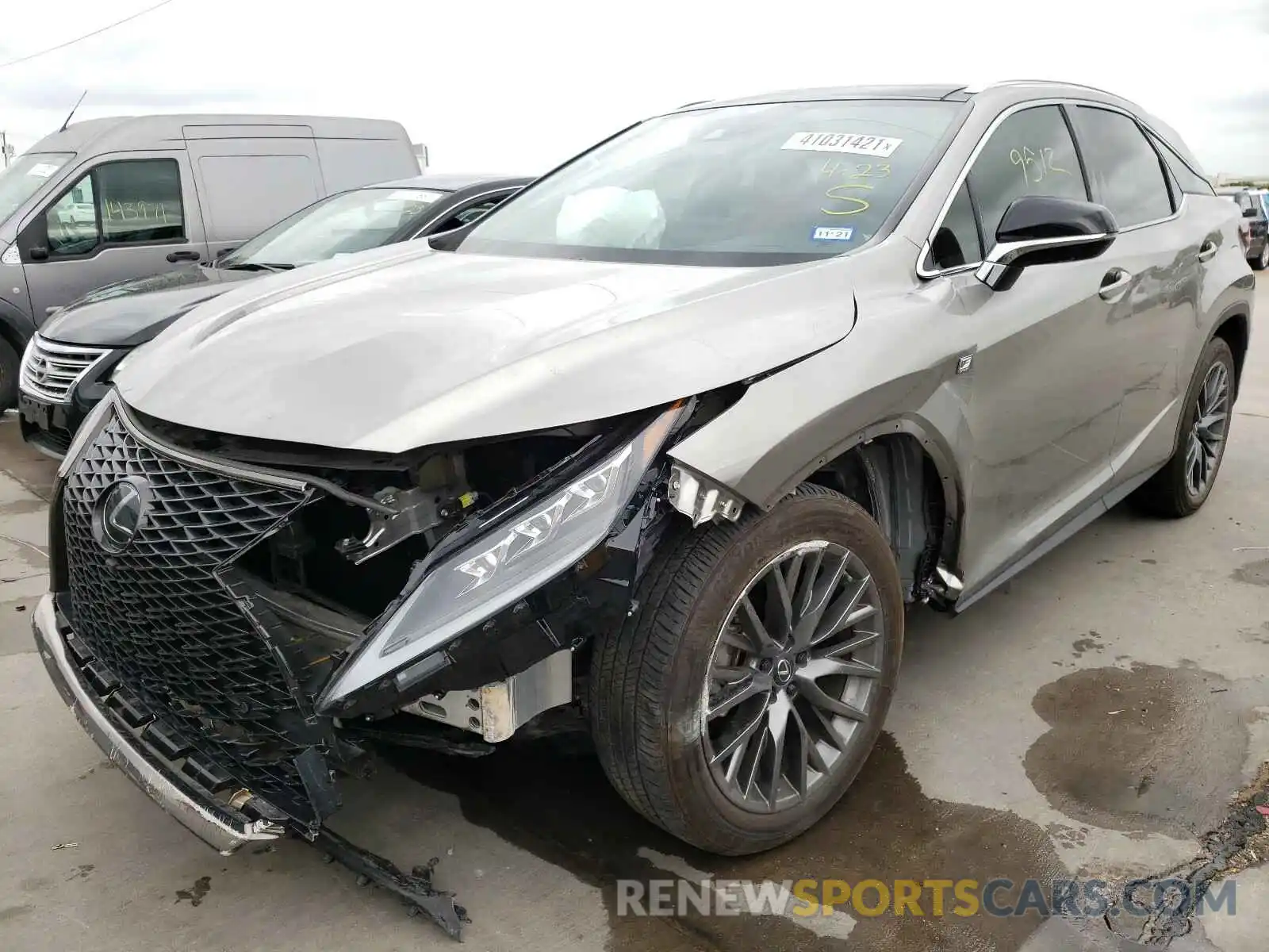 2 Фотография поврежденного автомобиля 2T2YZMDA6LC217870 LEXUS RX350 2020