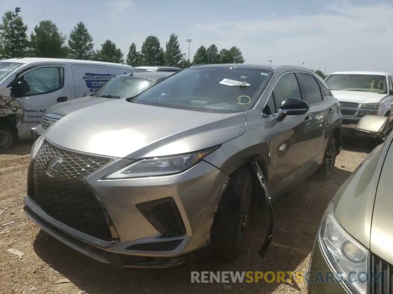 2 Photograph of a damaged car 2T2YZMDA6LC238539 LEXUS RX350 2020