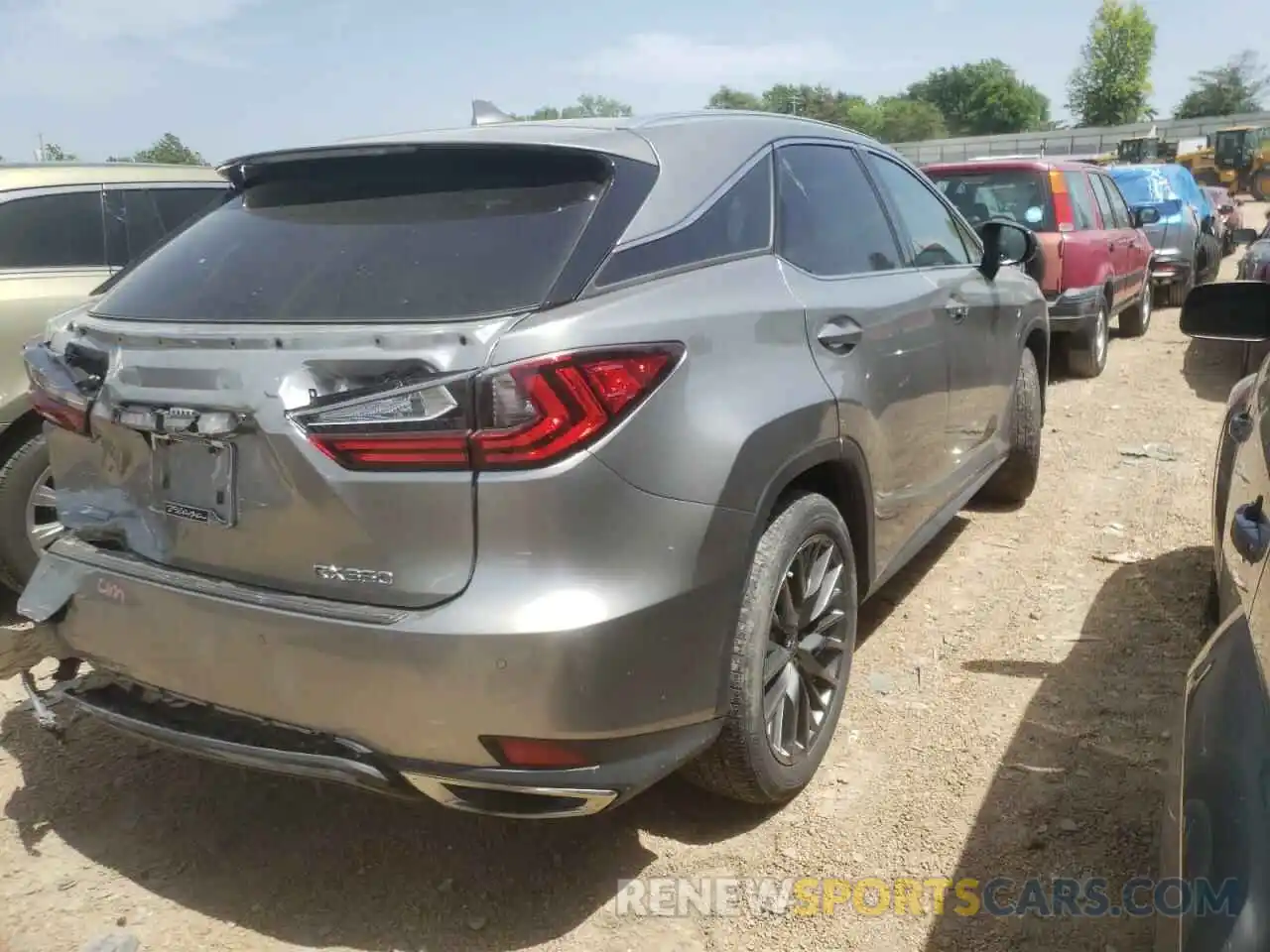 4 Фотография поврежденного автомобиля 2T2YZMDA6LC238539 LEXUS RX350 2020