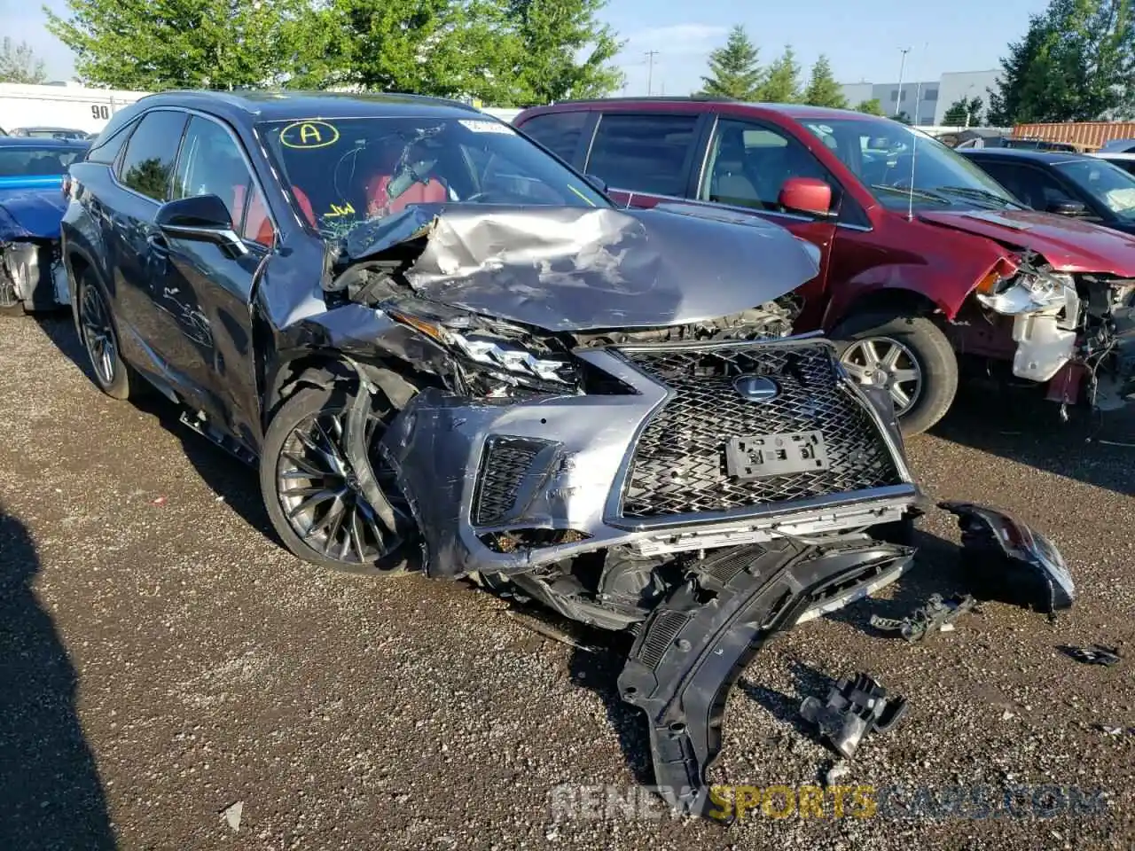 1 Photograph of a damaged car 2T2YZMDA8LC235917 LEXUS RX350 2020