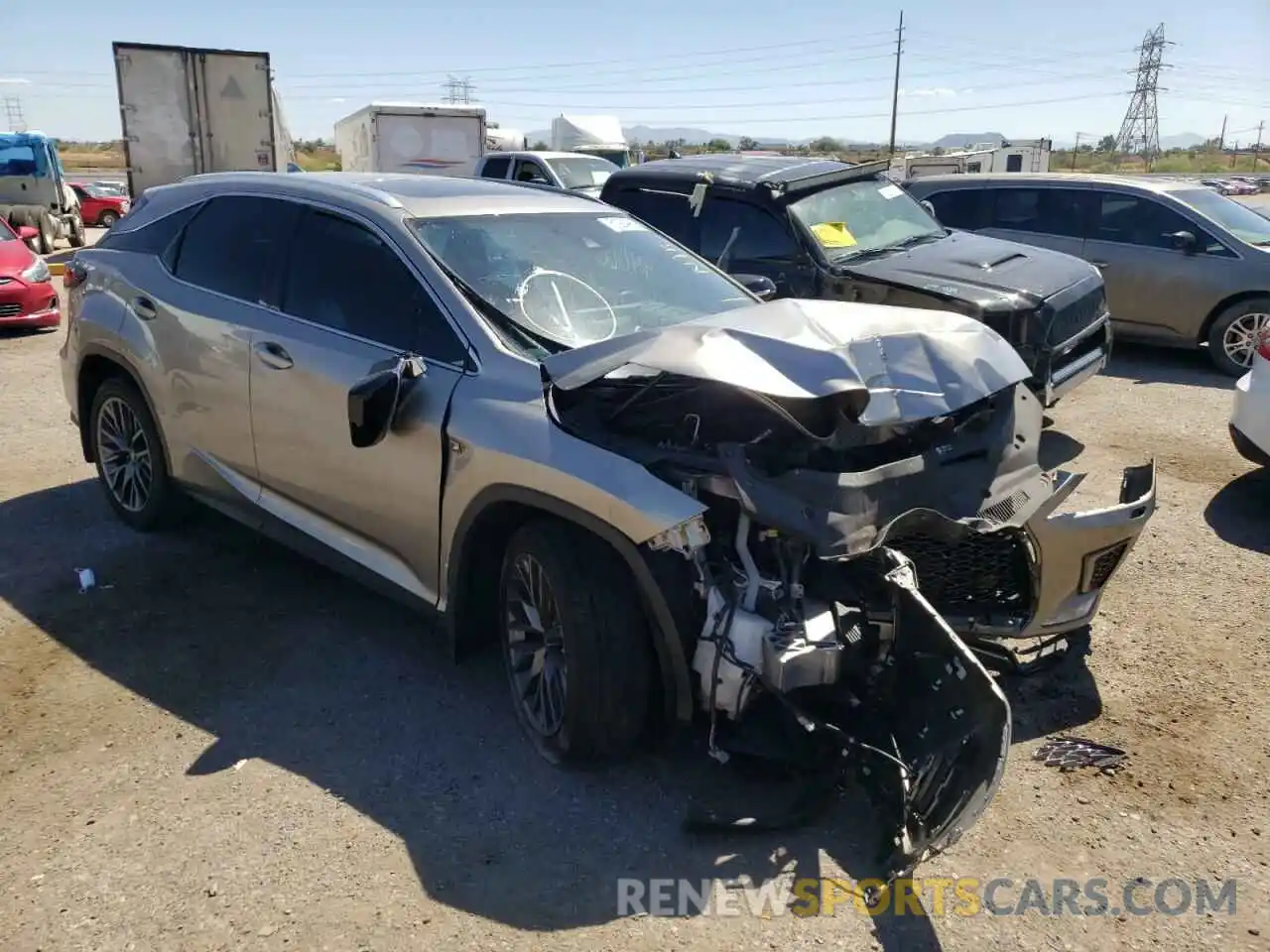 1 Photograph of a damaged car 2T2YZMDA9LC212307 LEXUS RX350 2020