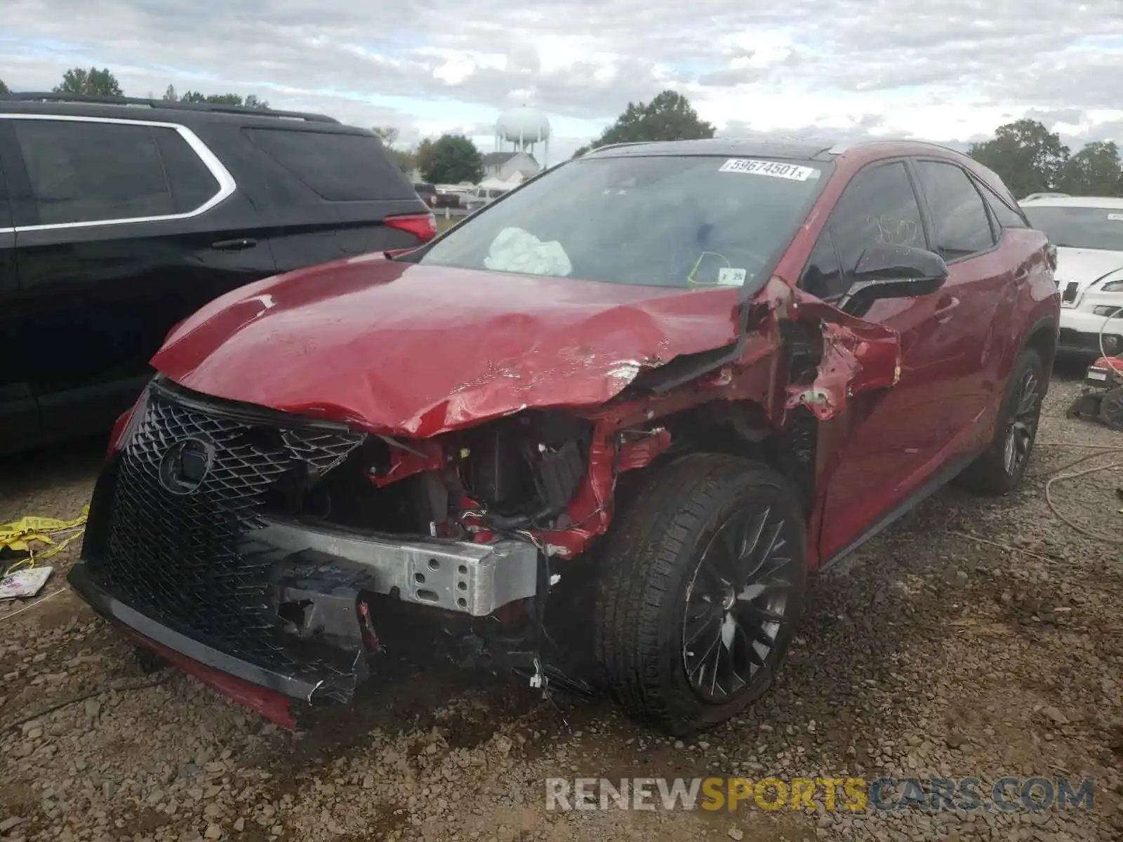 2 Photograph of a damaged car 2T2YZMDAXLC232663 LEXUS RX350 2020