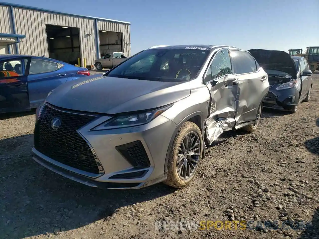 2 Photograph of a damaged car 2T2YZMDAXLC242318 LEXUS RX350 2020