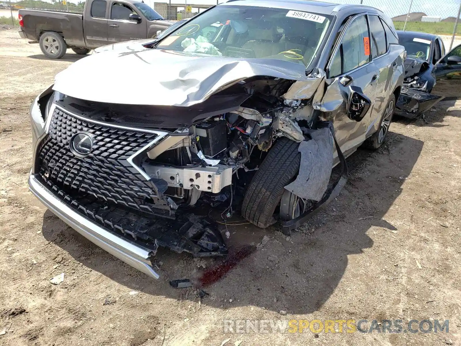 9 Фотография поврежденного автомобиля JTJHZKEA0L2015805 LEXUS RX350 2020