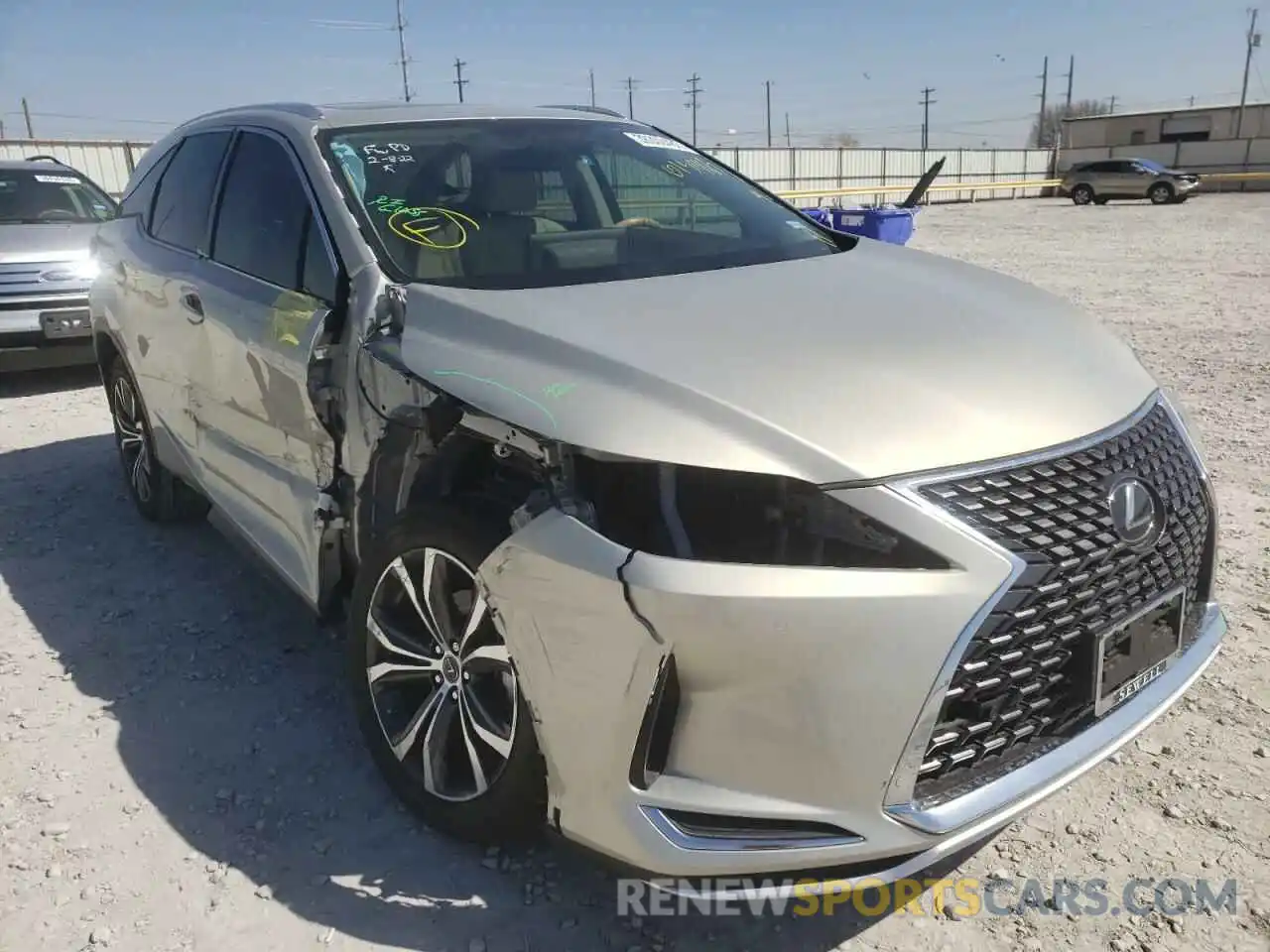 1 Photograph of a damaged car JTJHZKEA2L2015465 LEXUS RX350 2020