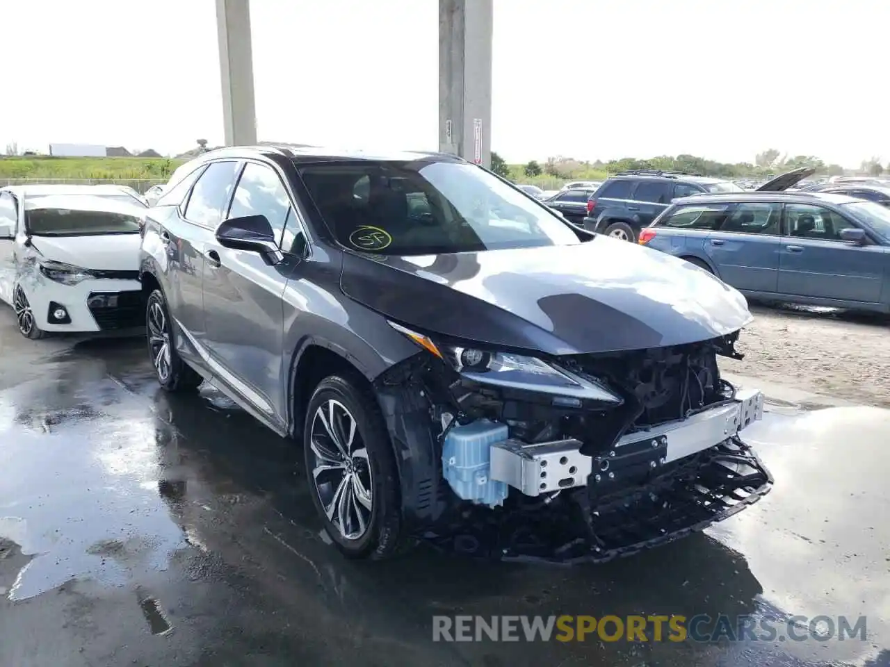 1 Photograph of a damaged car JTJHZKEA2L2018155 LEXUS RX350 2020