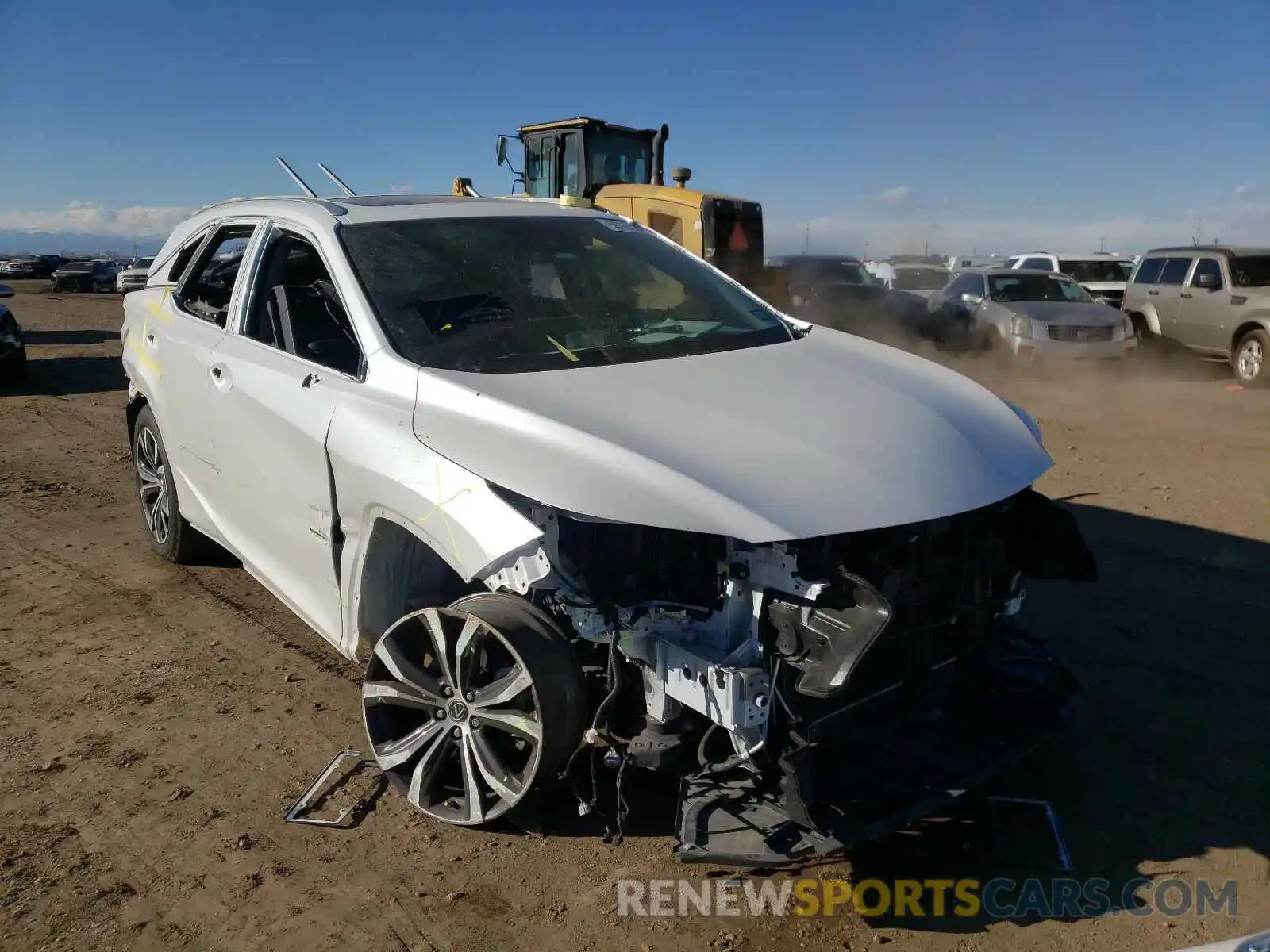 1 Photograph of a damaged car JTJHZKEA6L2015677 LEXUS RX350 2020