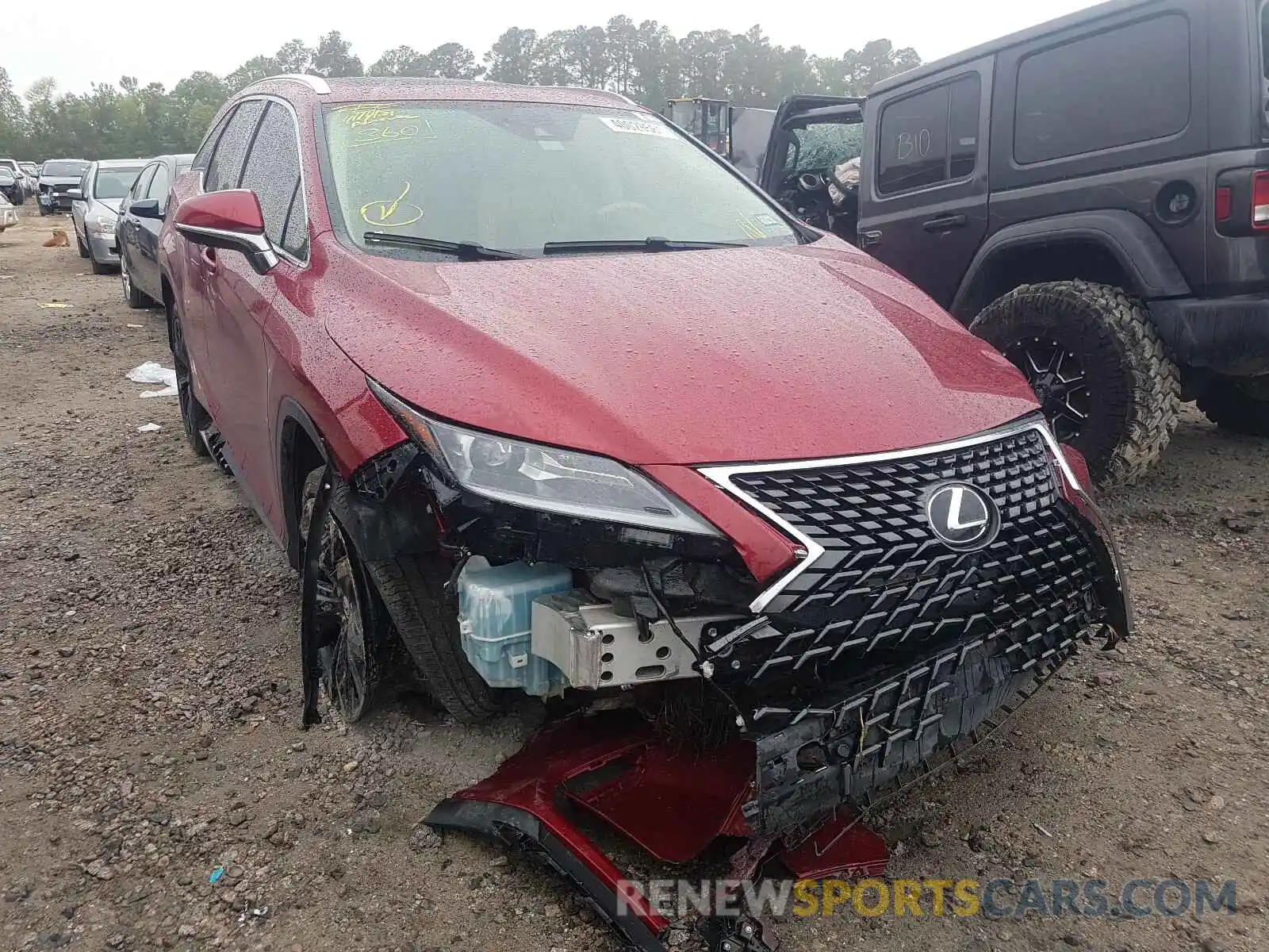 1 Photograph of a damaged car JTJHZKEA6L2016313 LEXUS RX350 2020