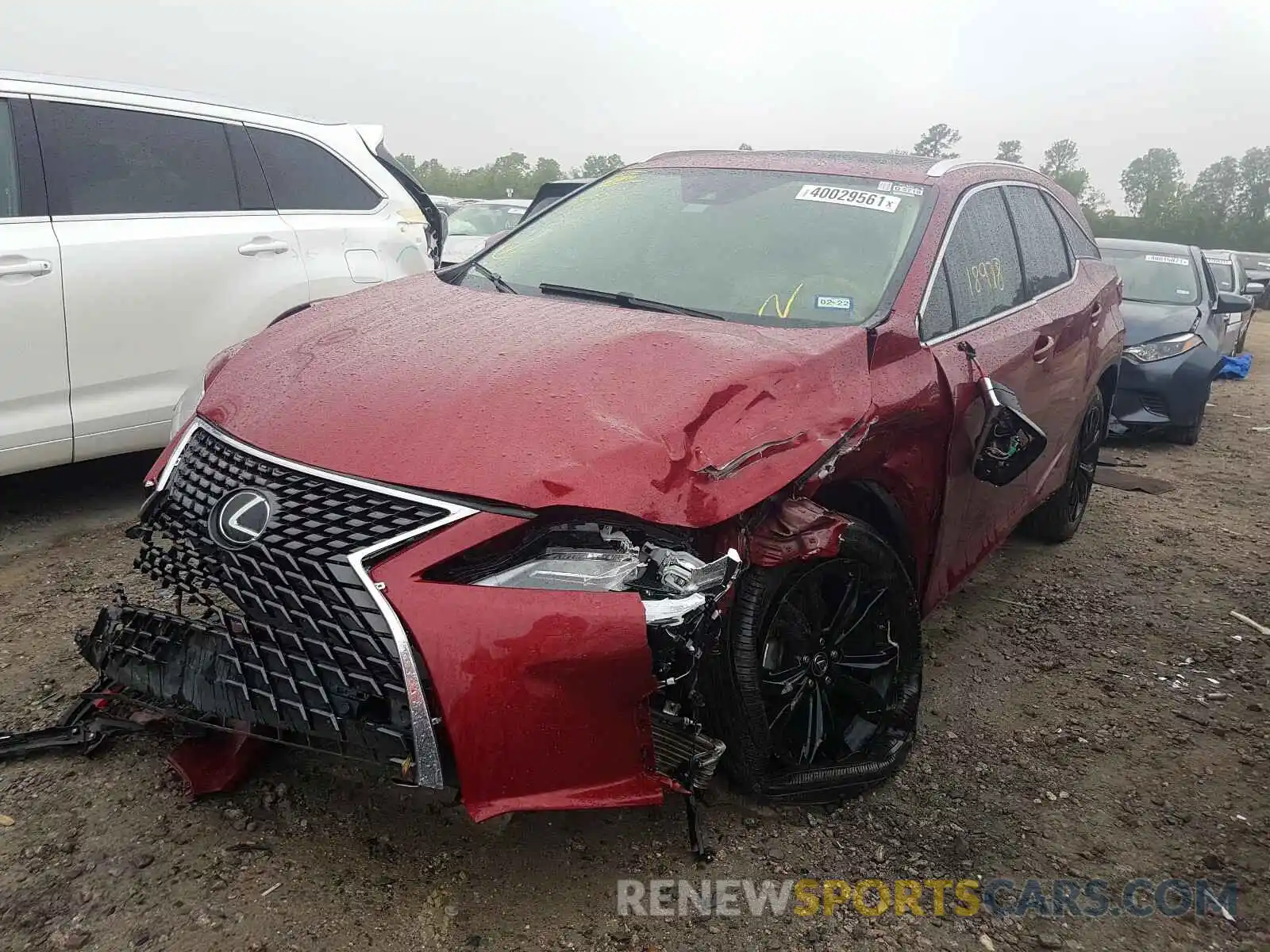 2 Photograph of a damaged car JTJHZKEA6L2016313 LEXUS RX350 2020