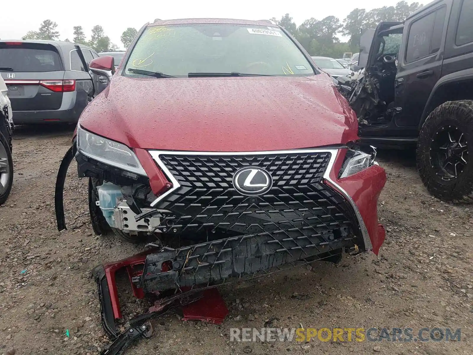 9 Photograph of a damaged car JTJHZKEA6L2016313 LEXUS RX350 2020