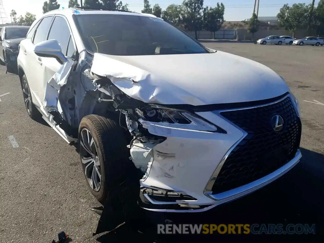 1 Photograph of a damaged car JTJHZKEA6L2018000 LEXUS RX350 2020