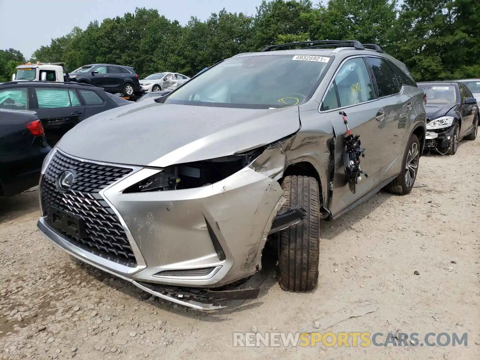 2 Photograph of a damaged car JTJHZKFA1L2023703 LEXUS RX350 2020