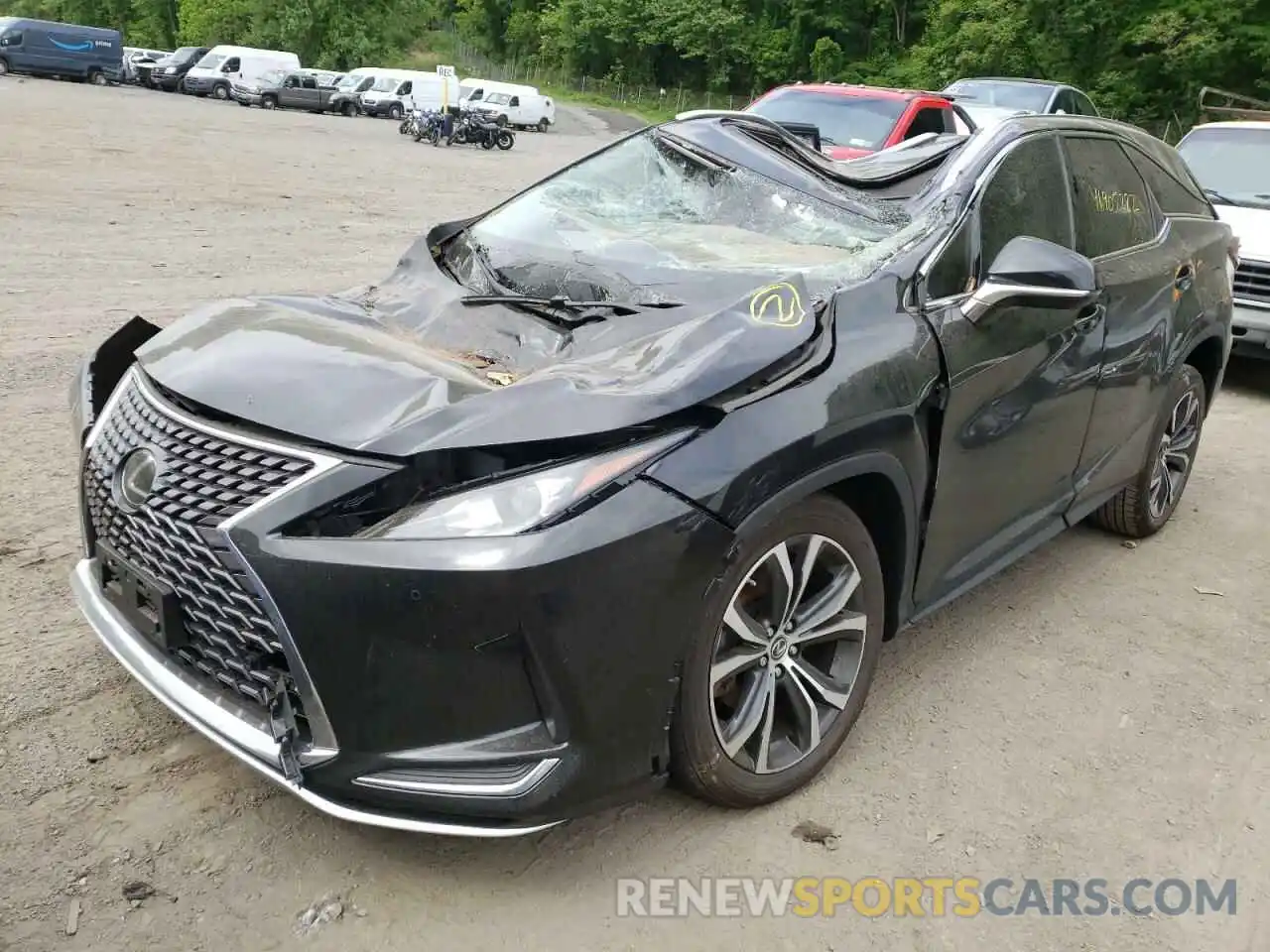 2 Фотография поврежденного автомобиля JTJHZKFA1L2026553 LEXUS RX350 2020