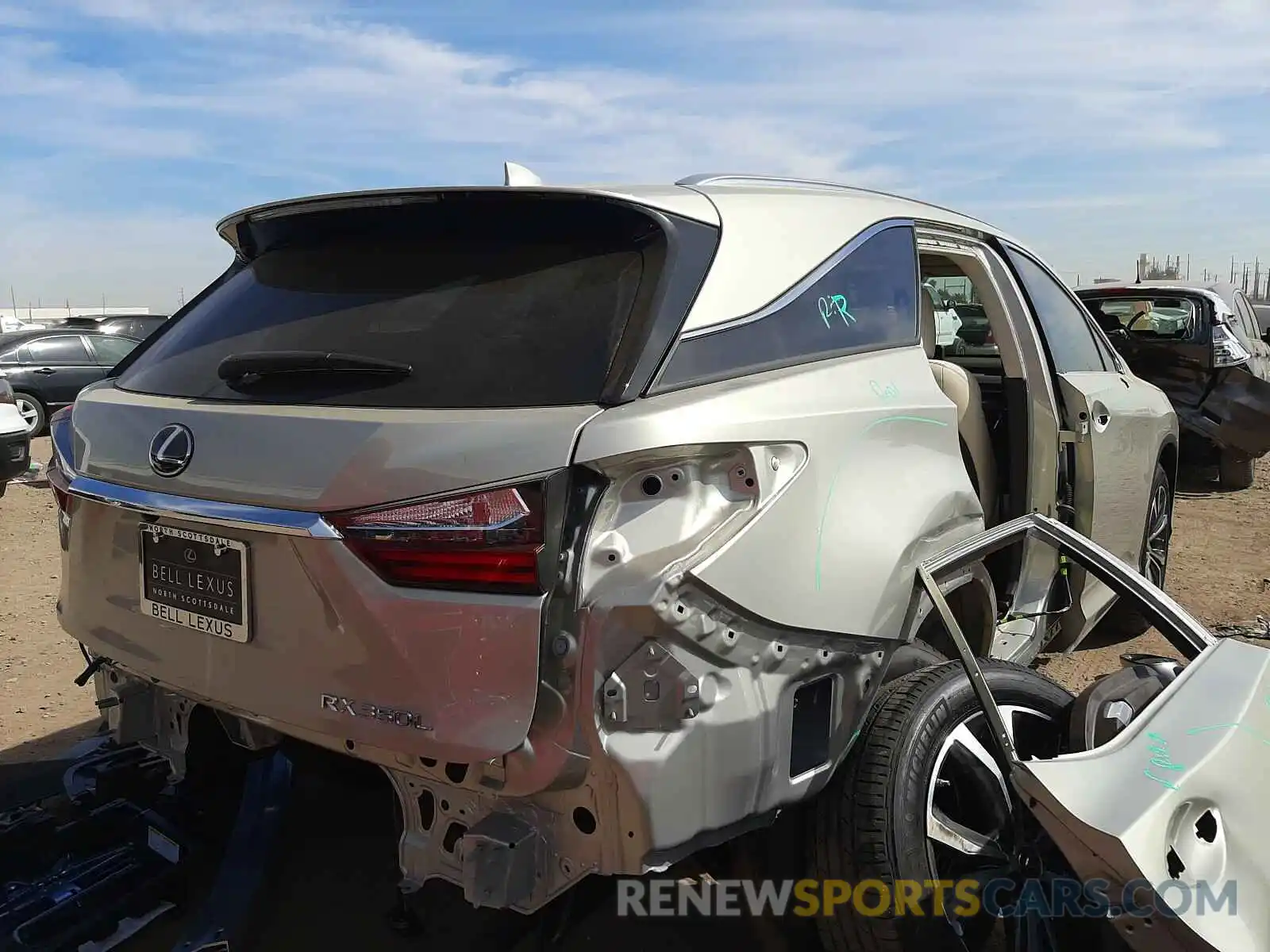 4 Photograph of a damaged car JTJHZKFA2L2027307 LEXUS RX350 2020