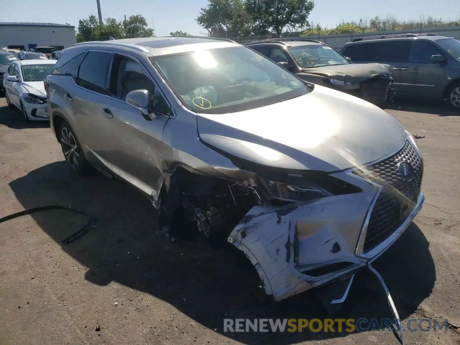 1 Photograph of a damaged car JTJHZKFA8L2024654 LEXUS RX350 2020