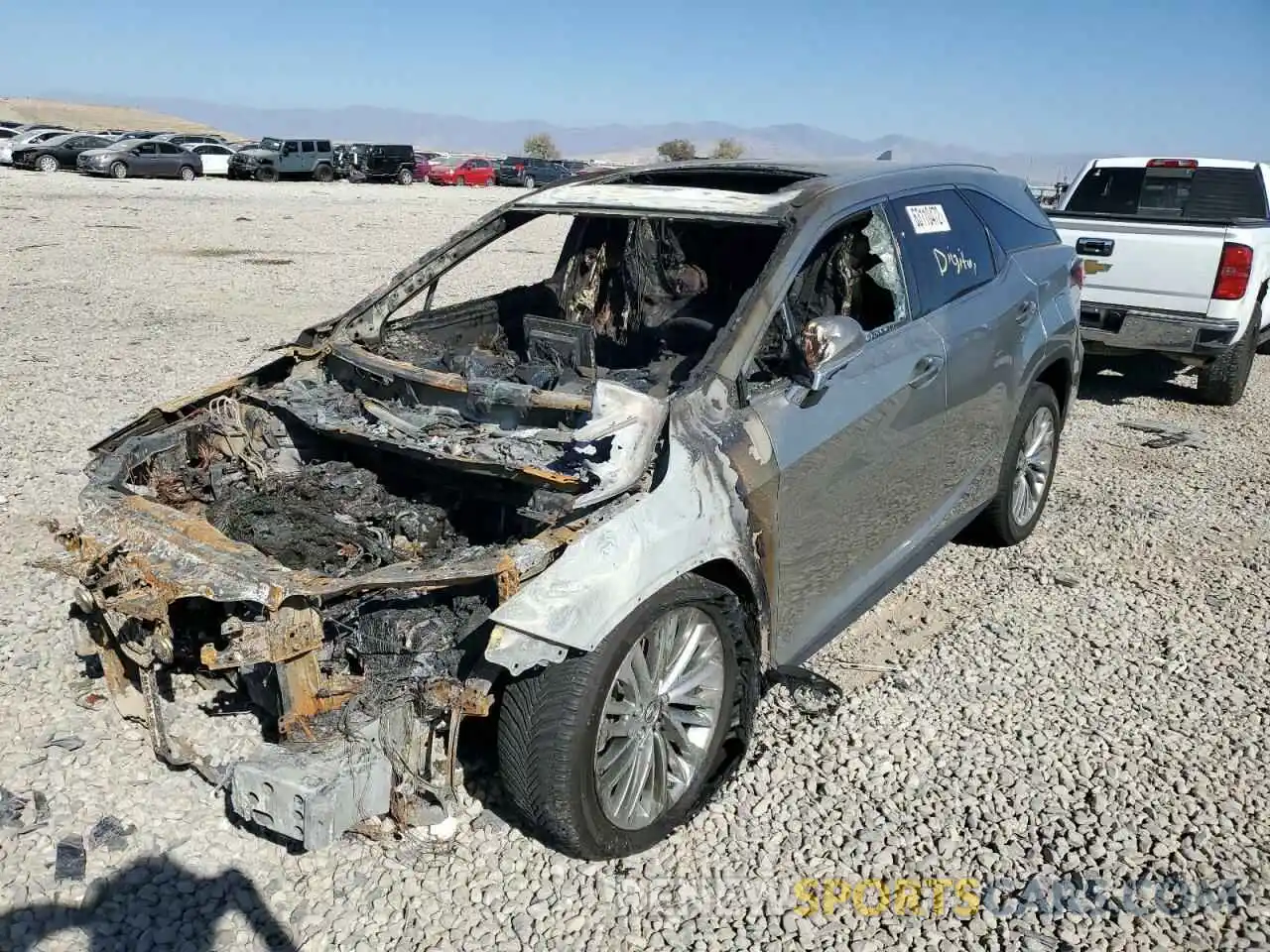 2 Photograph of a damaged car JTJJZKFA1L2026439 LEXUS RX350 2020