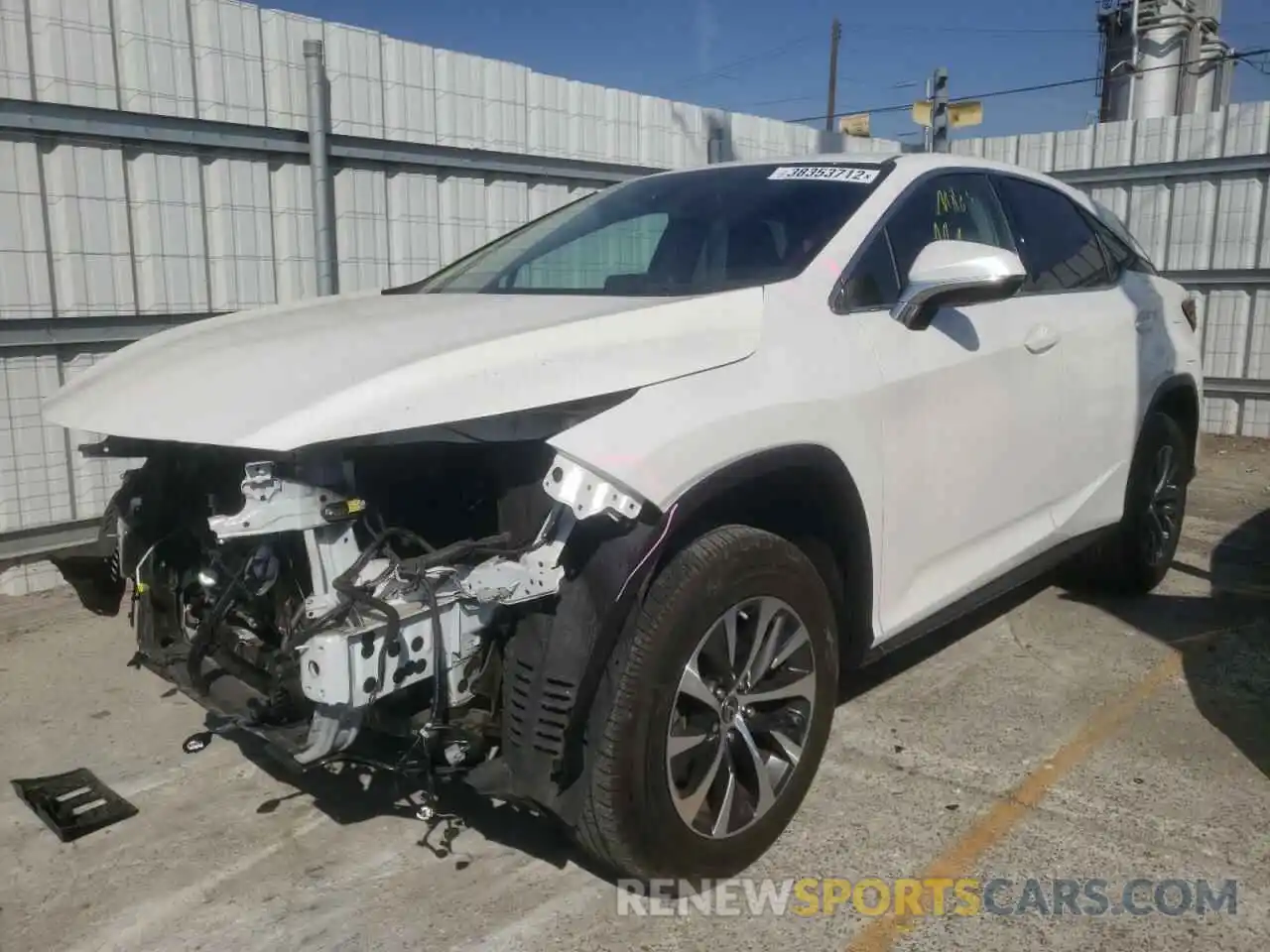 2 Photograph of a damaged car 2T2AZMAA1MC184364 LEXUS RX350 2021