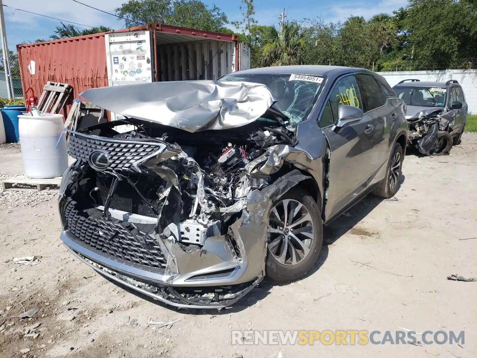 2 Photograph of a damaged car 2T2AZMAA6MC210702 LEXUS RX350 2021