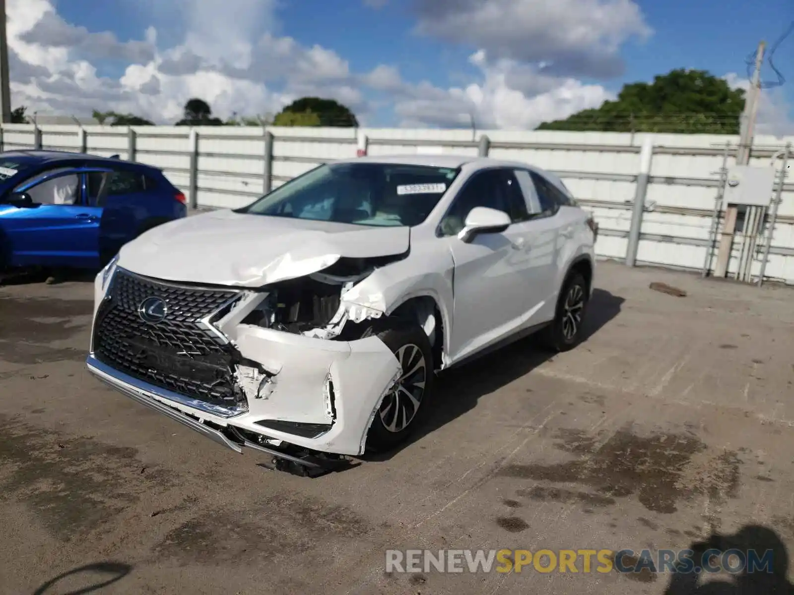 2 Photograph of a damaged car 2T2AZMAA8MC186581 LEXUS RX350 2021