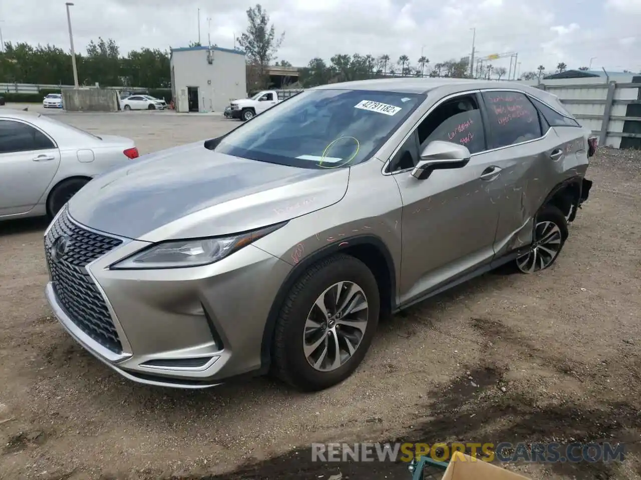 2 Photograph of a damaged car 2T2AZMAA8MC195507 LEXUS RX350 2021