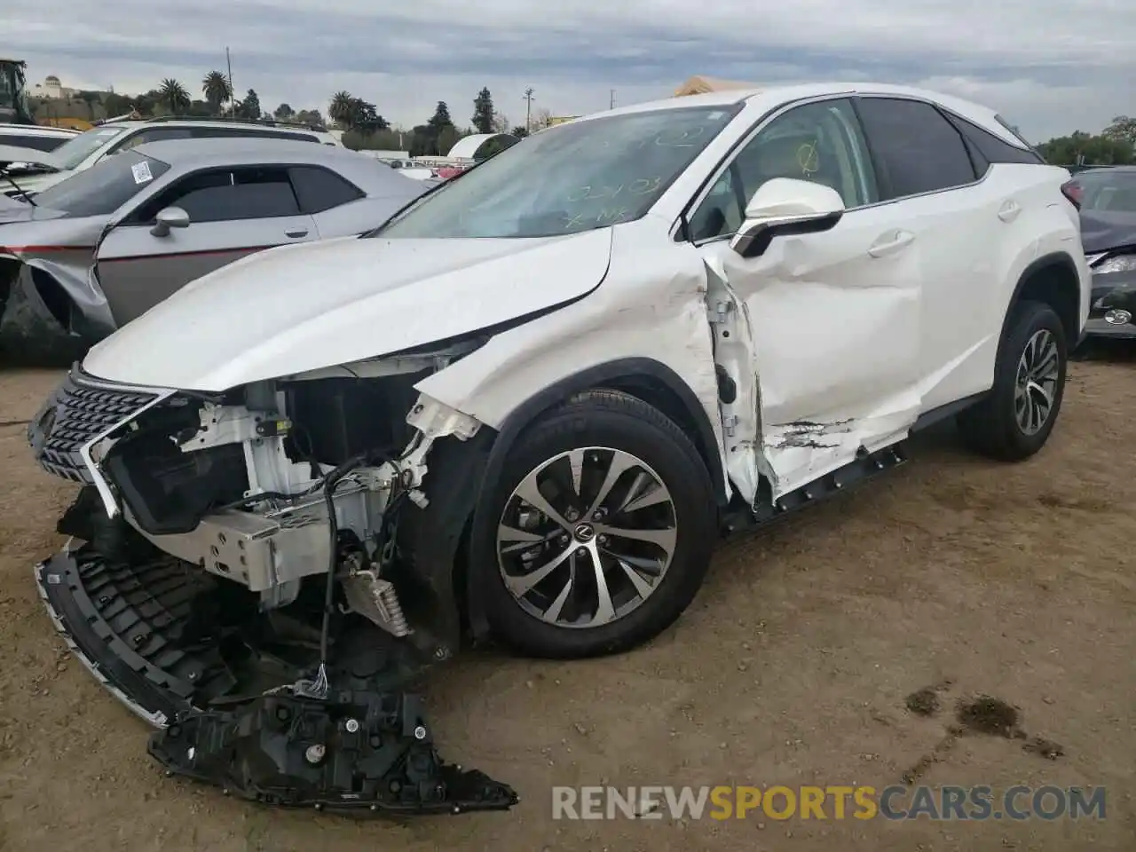 2 Photograph of a damaged car 2T2AZMDA1MC279857 LEXUS RX350 2021