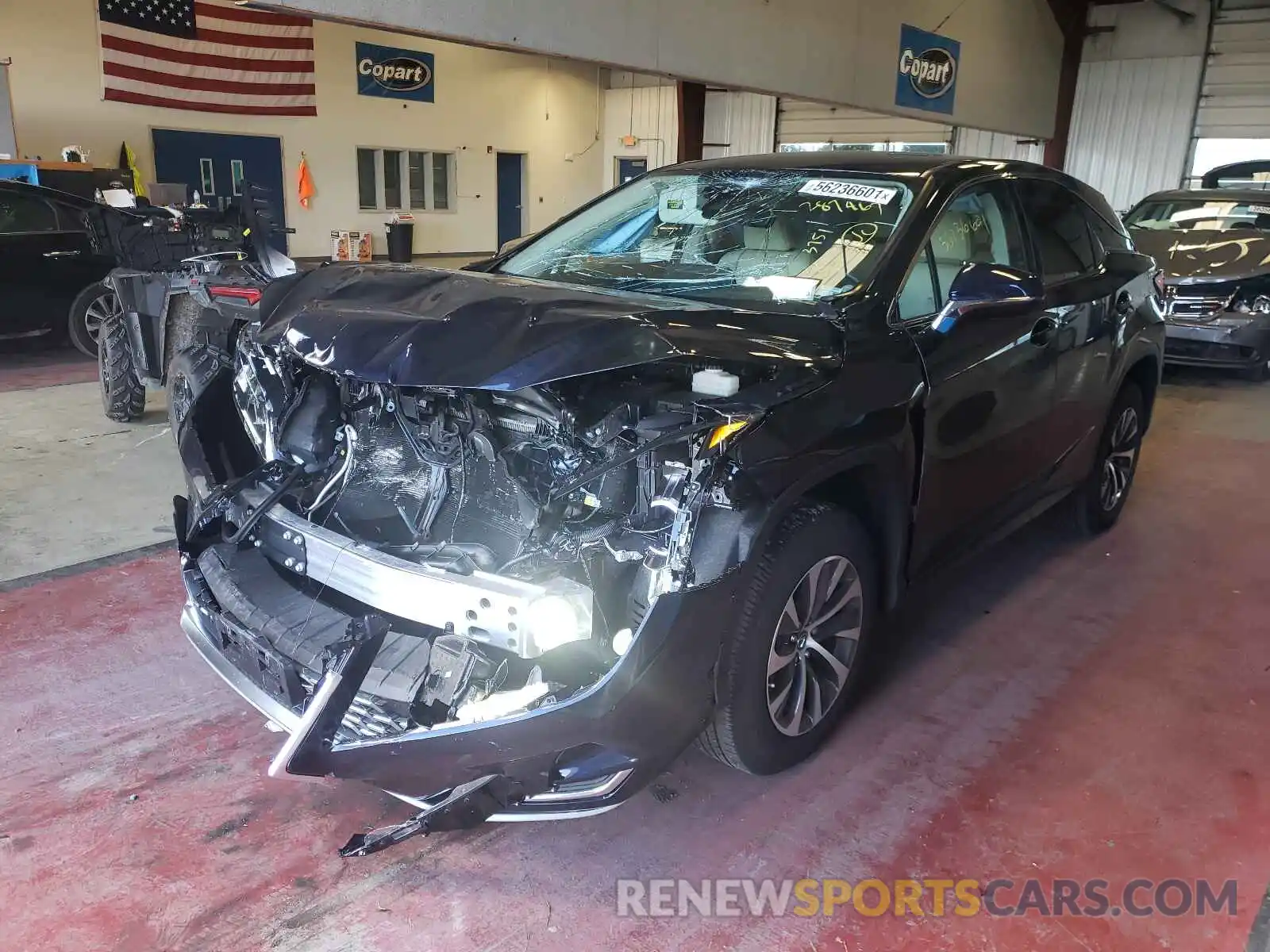 2 Photograph of a damaged car 2T2AZMDA6MC287467 LEXUS RX350 2021