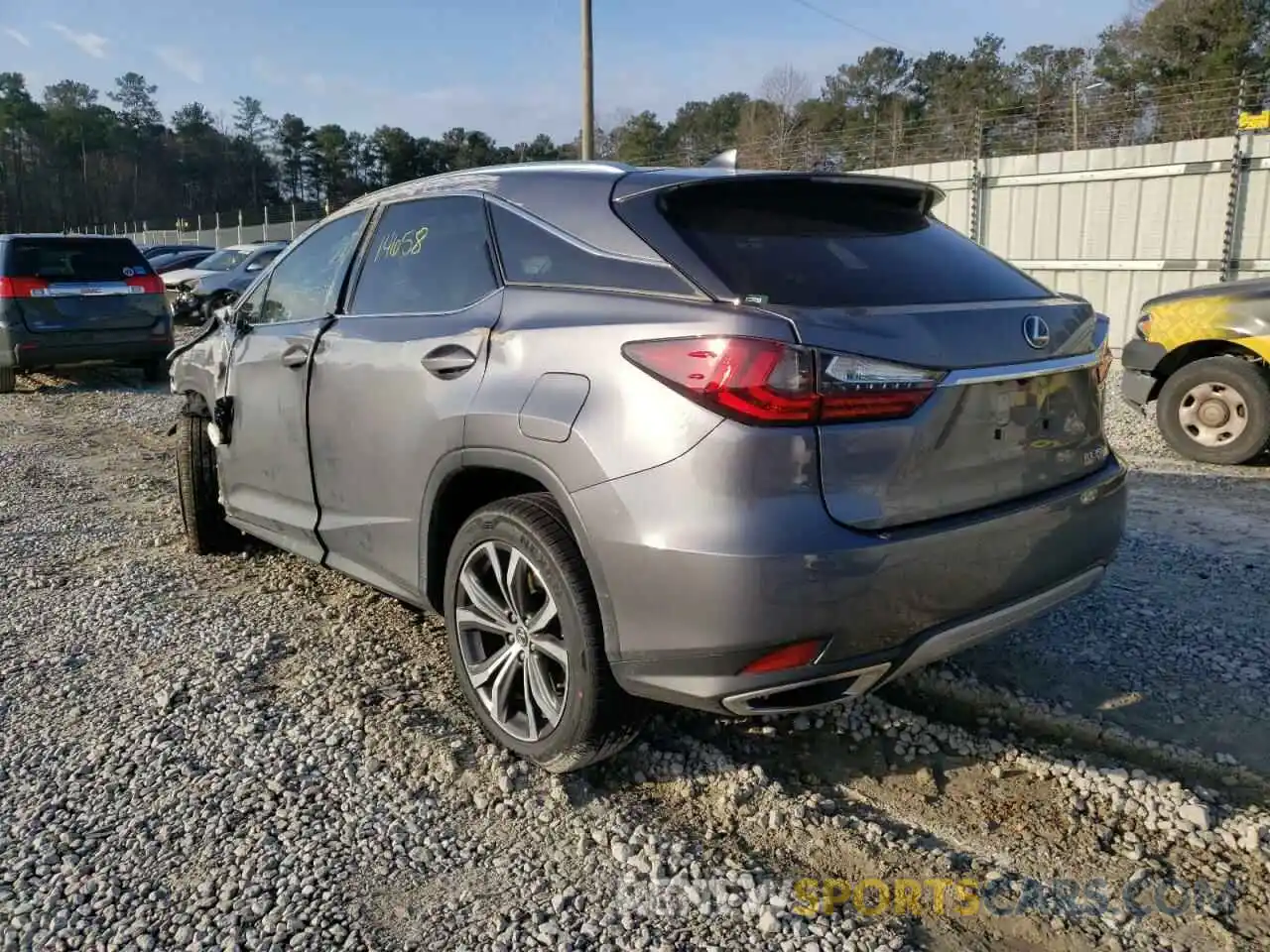 3 Photograph of a damaged car 2T2HZMAA0MC205686 LEXUS RX350 2021