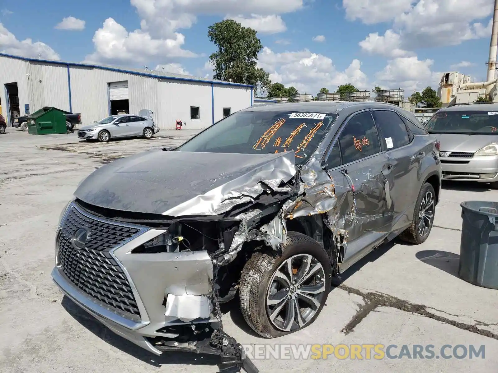 2 Photograph of a damaged car 2T2HZMAA0MC206711 LEXUS RX350 2021