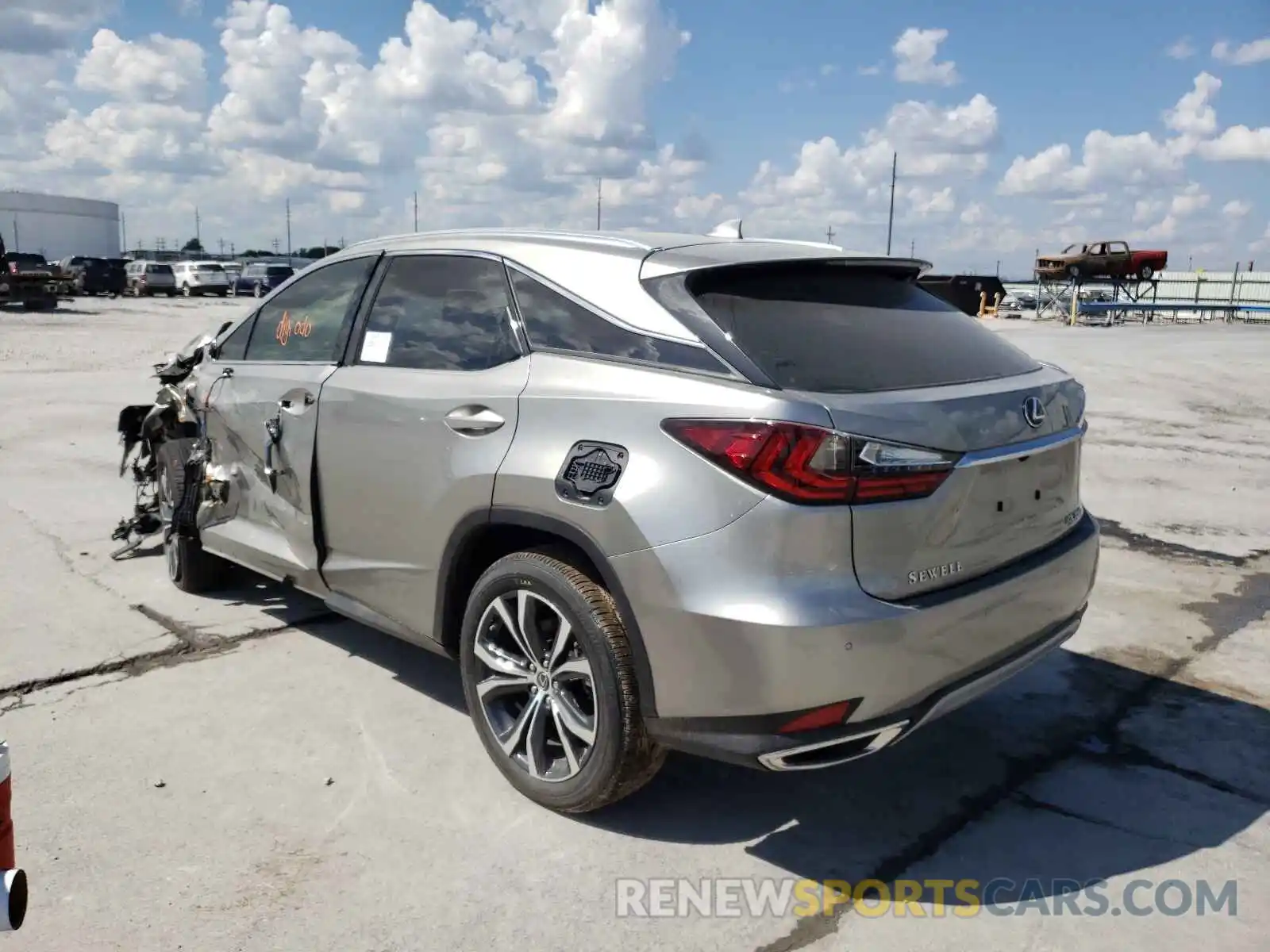 3 Photograph of a damaged car 2T2HZMAA0MC206711 LEXUS RX350 2021