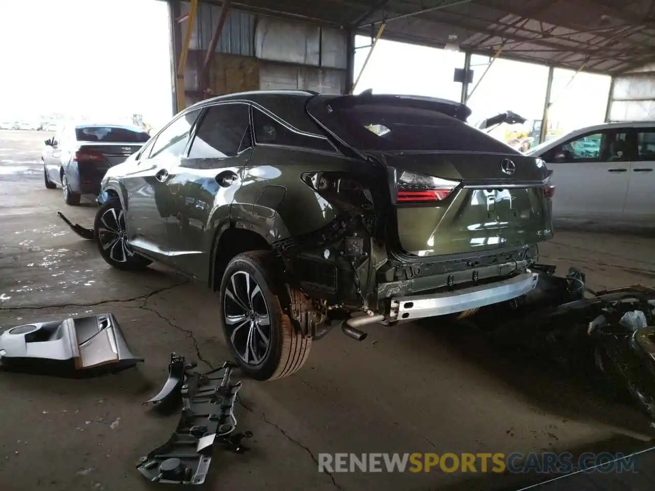 3 Photograph of a damaged car 2T2HZMAA0MC214677 LEXUS RX350 2021