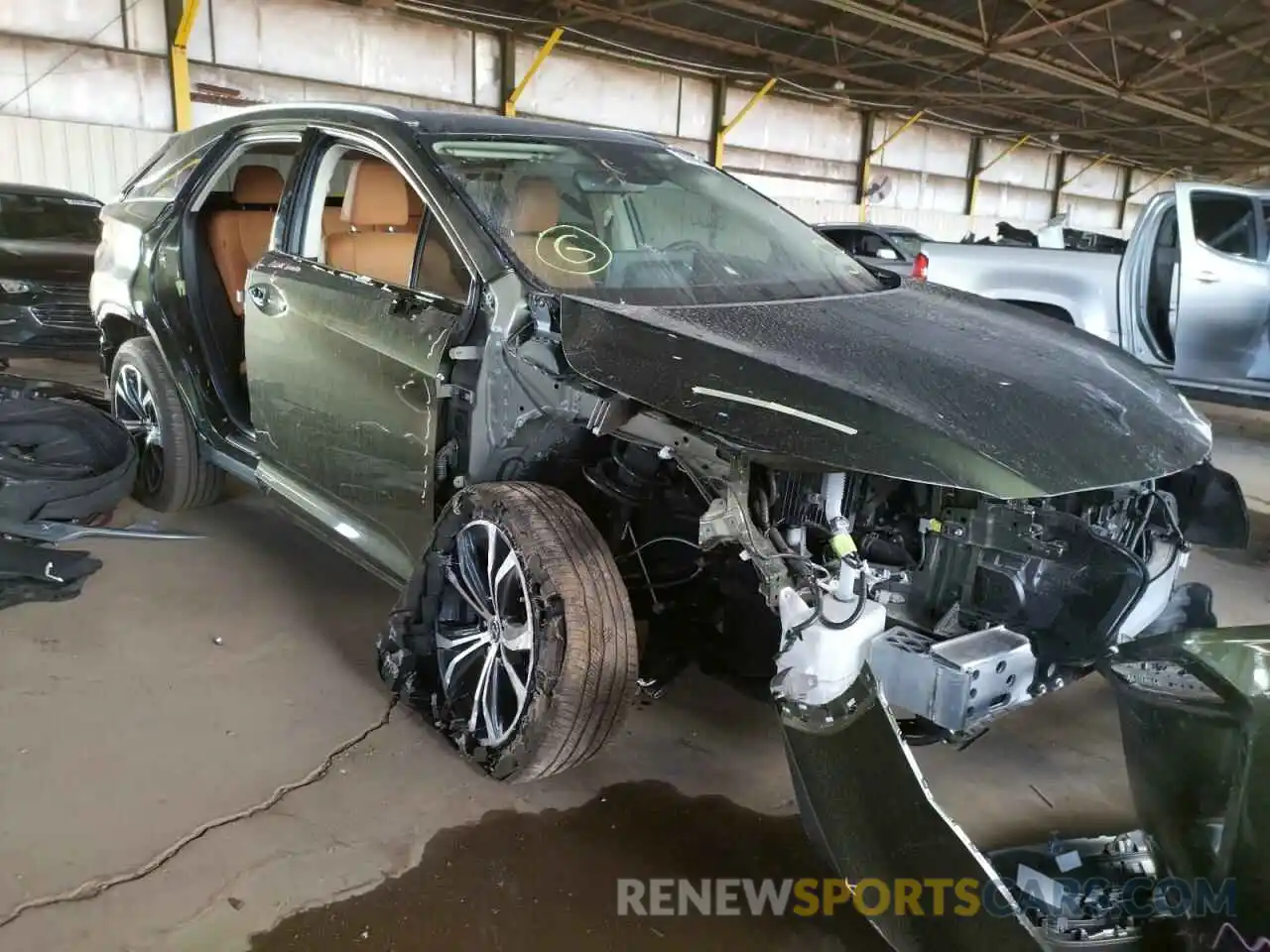 9 Photograph of a damaged car 2T2HZMAA0MC214677 LEXUS RX350 2021