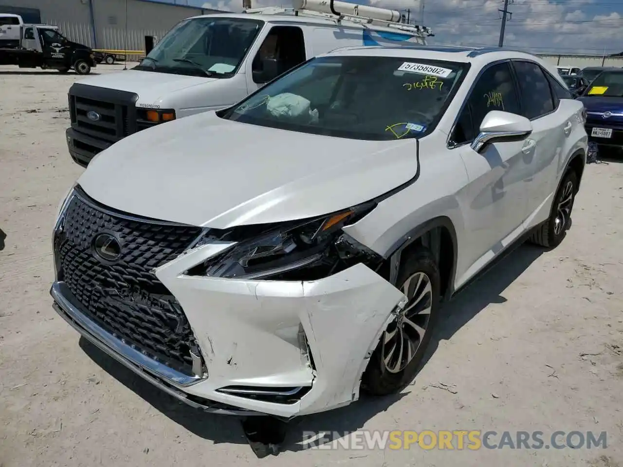 2 Photograph of a damaged car 2T2HZMAA0MC215487 LEXUS RX350 2021