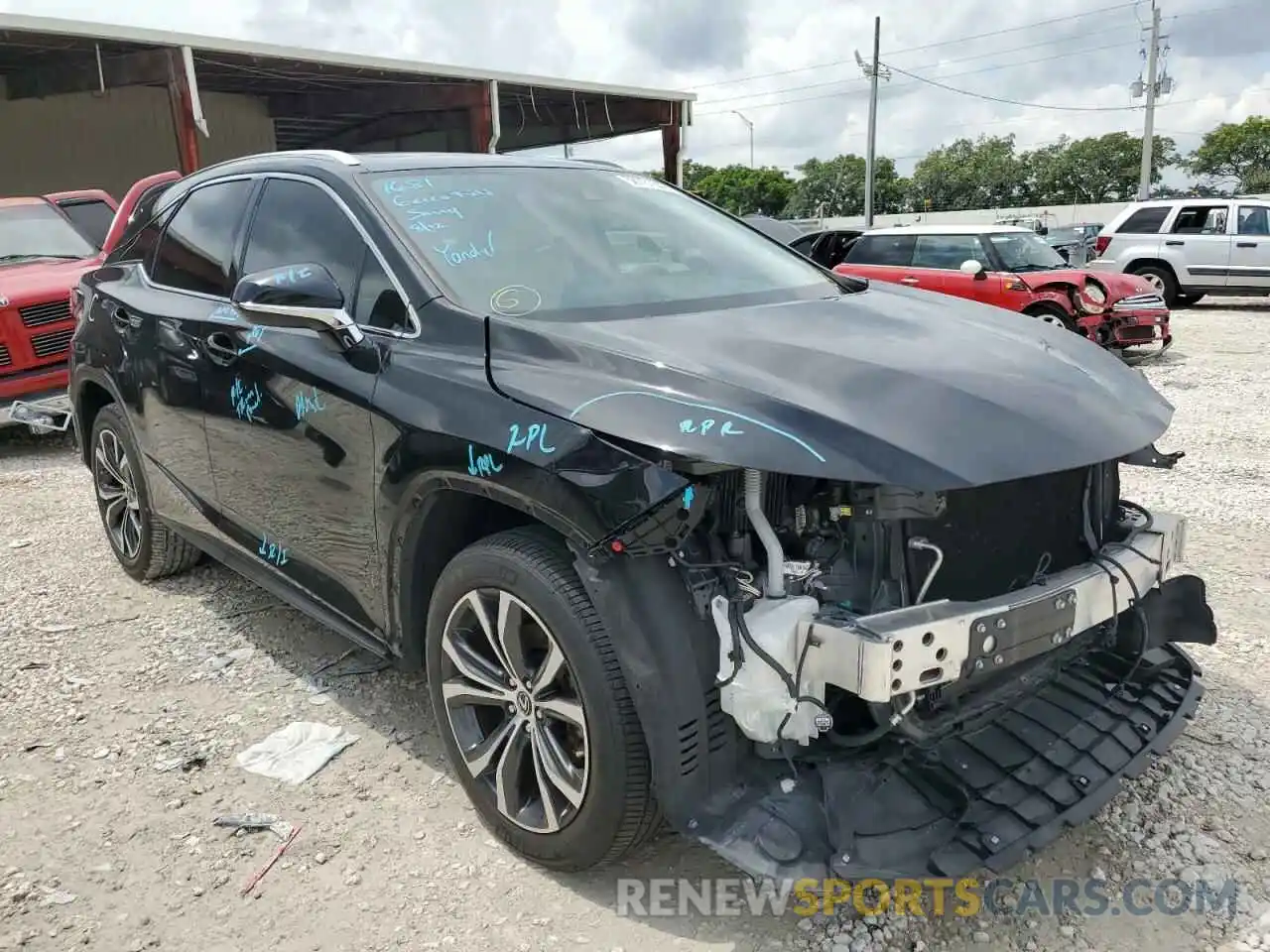 1 Photograph of a damaged car 2T2HZMAA1MC182502 LEXUS RX350 2021