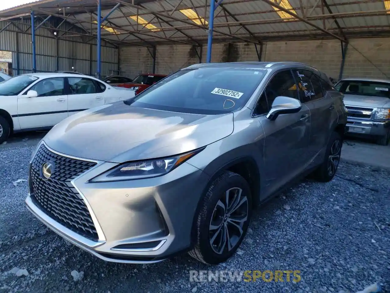 2 Фотография поврежденного автомобиля 2T2HZMAA1MC184010 LEXUS RX350 2021