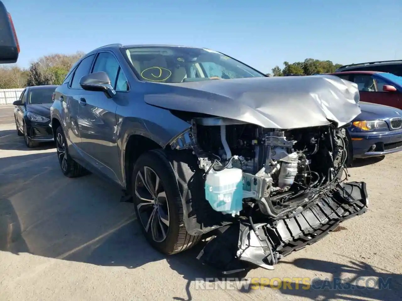 1 Photograph of a damaged car 2T2HZMAA1MC209052 LEXUS RX350 2021