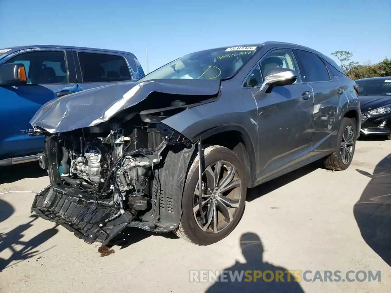 2 Photograph of a damaged car 2T2HZMAA1MC209052 LEXUS RX350 2021