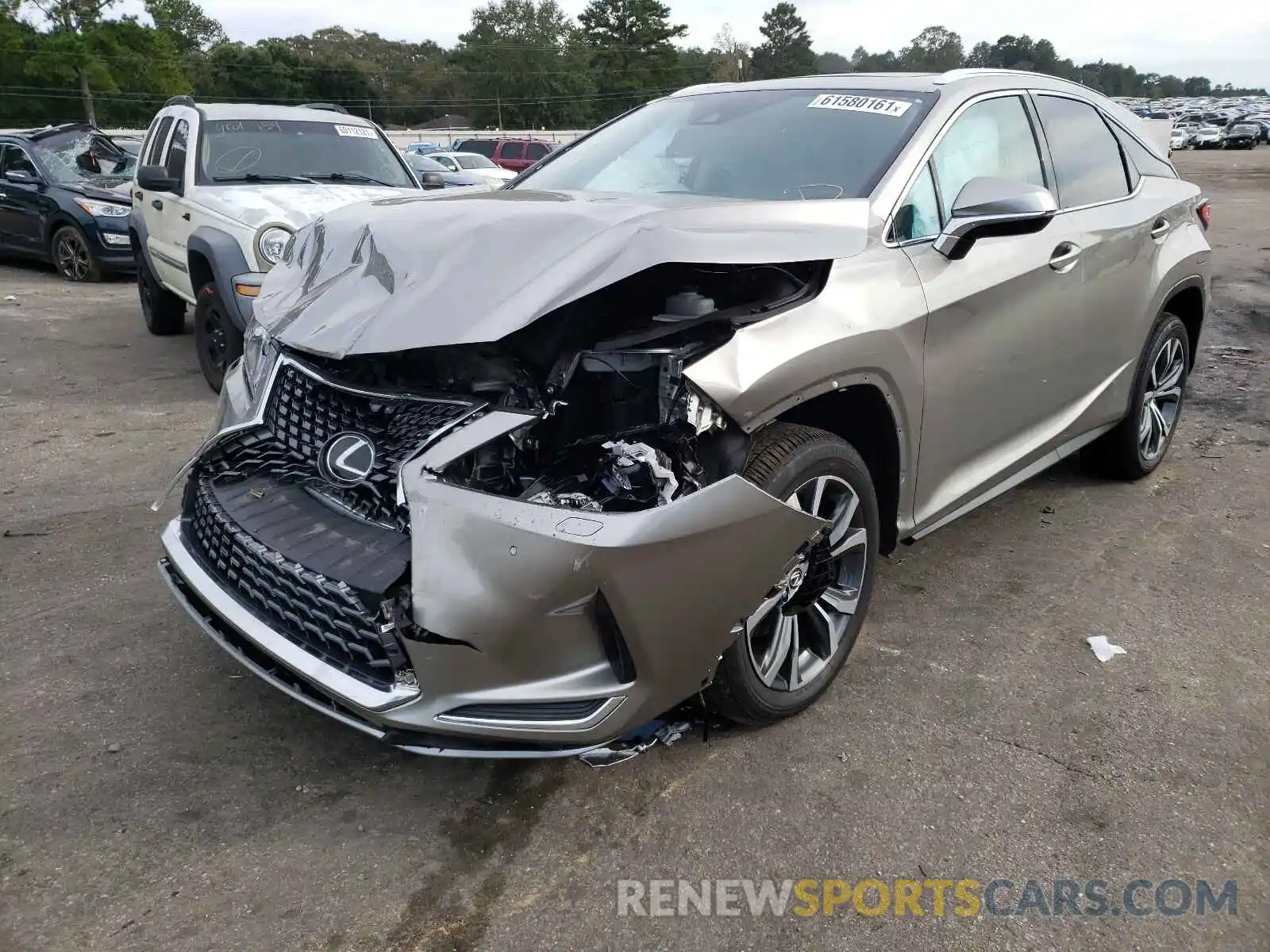 2 Photograph of a damaged car 2T2HZMAA2MC193301 LEXUS RX350 2021