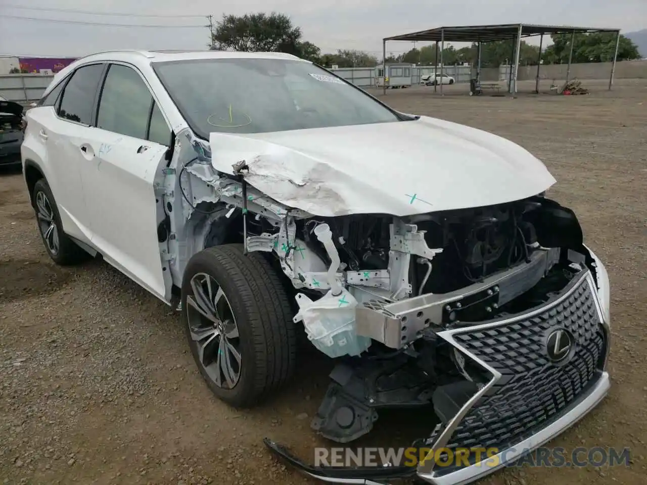 1 Photograph of a damaged car 2T2HZMAA2MC199485 LEXUS RX350 2021