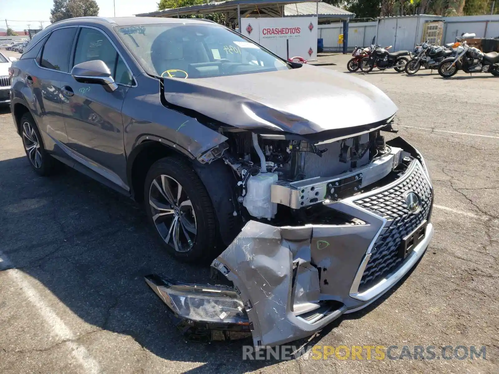 1 Photograph of a damaged car 2T2HZMAA2MC214020 LEXUS RX350 2021