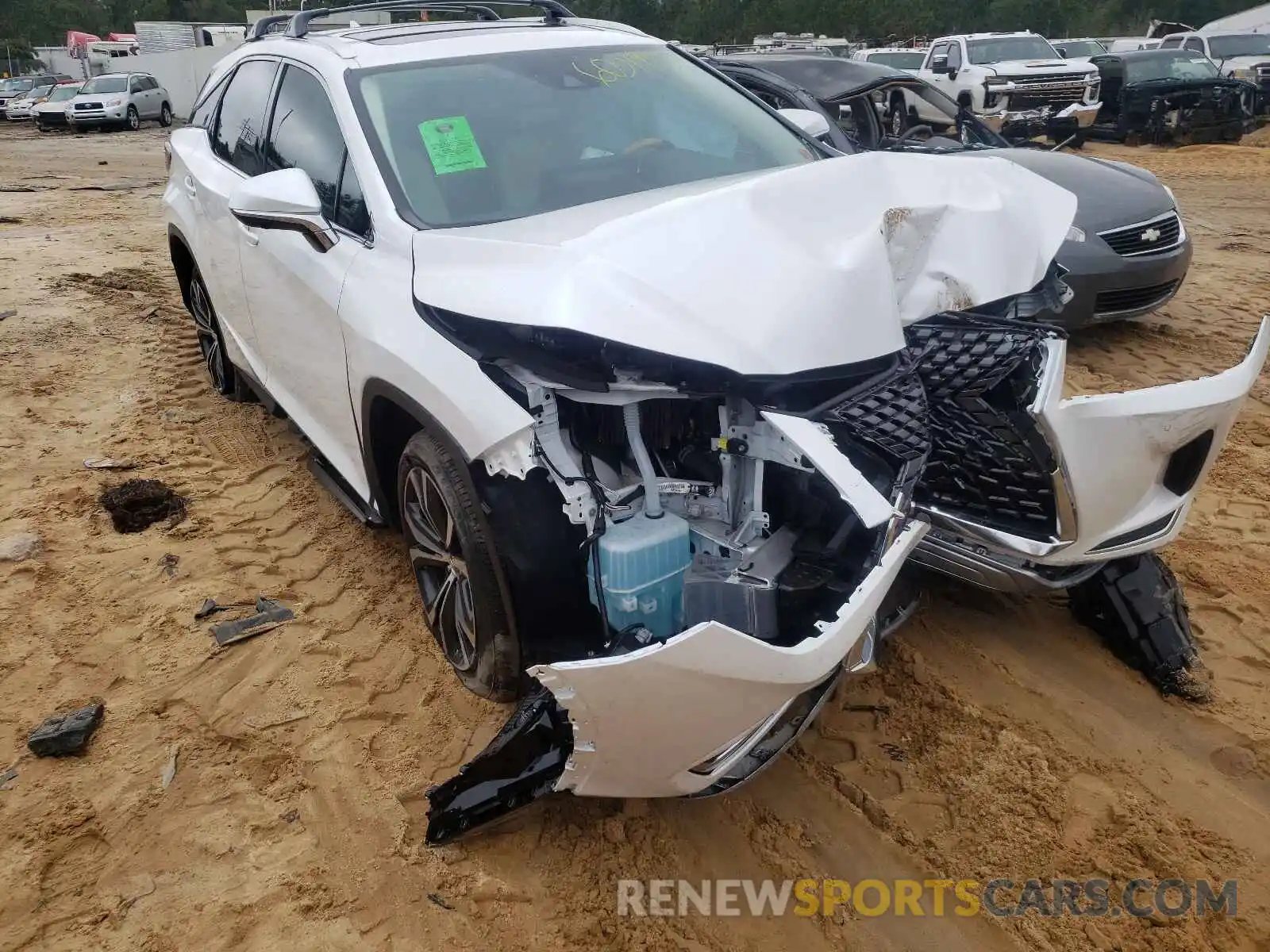 1 Photograph of a damaged car 2T2HZMAA3MC182694 LEXUS RX350 2021