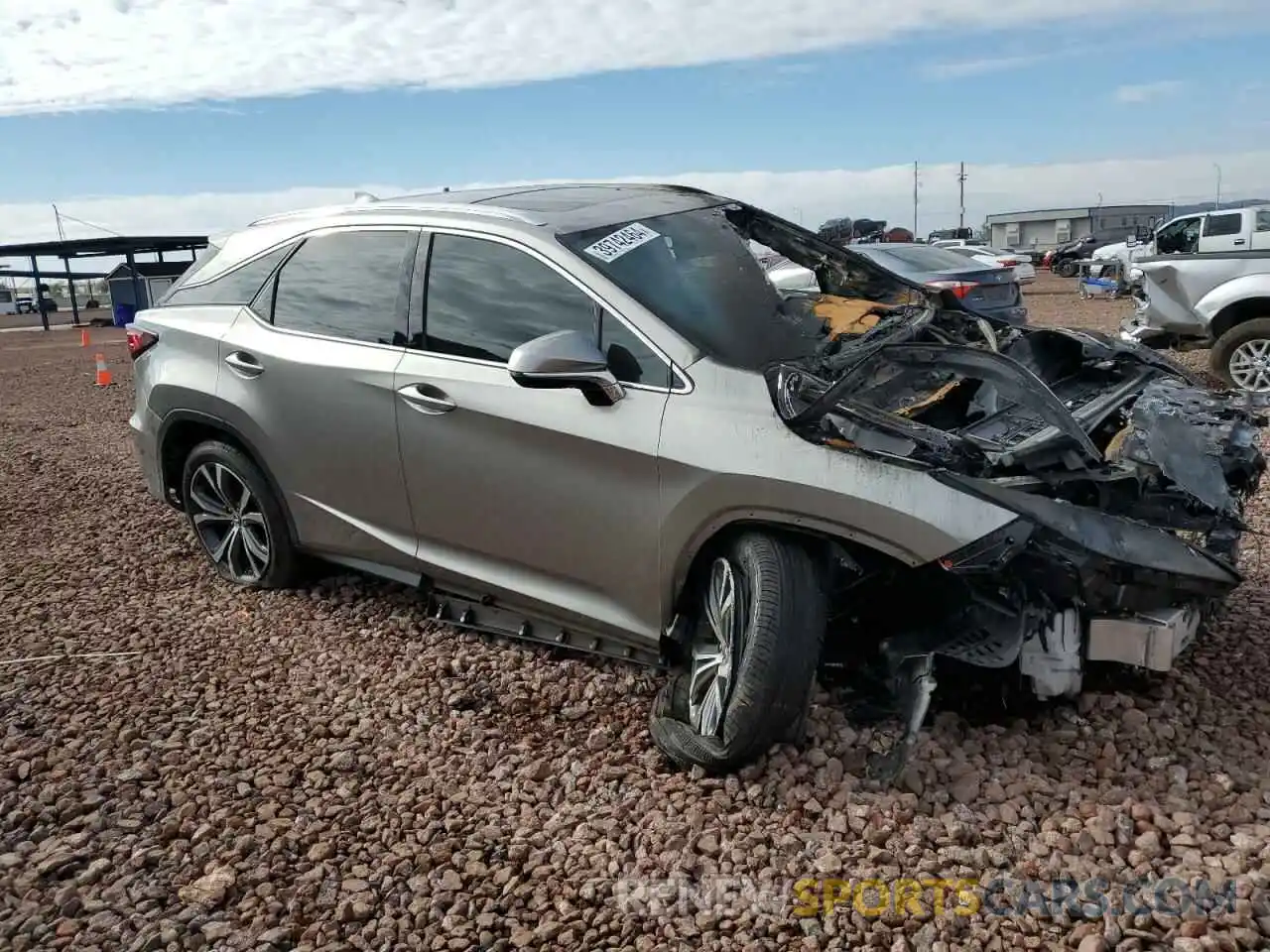 4 Фотография поврежденного автомобиля 2T2HZMAA3MC197552 LEXUS RX350 2021