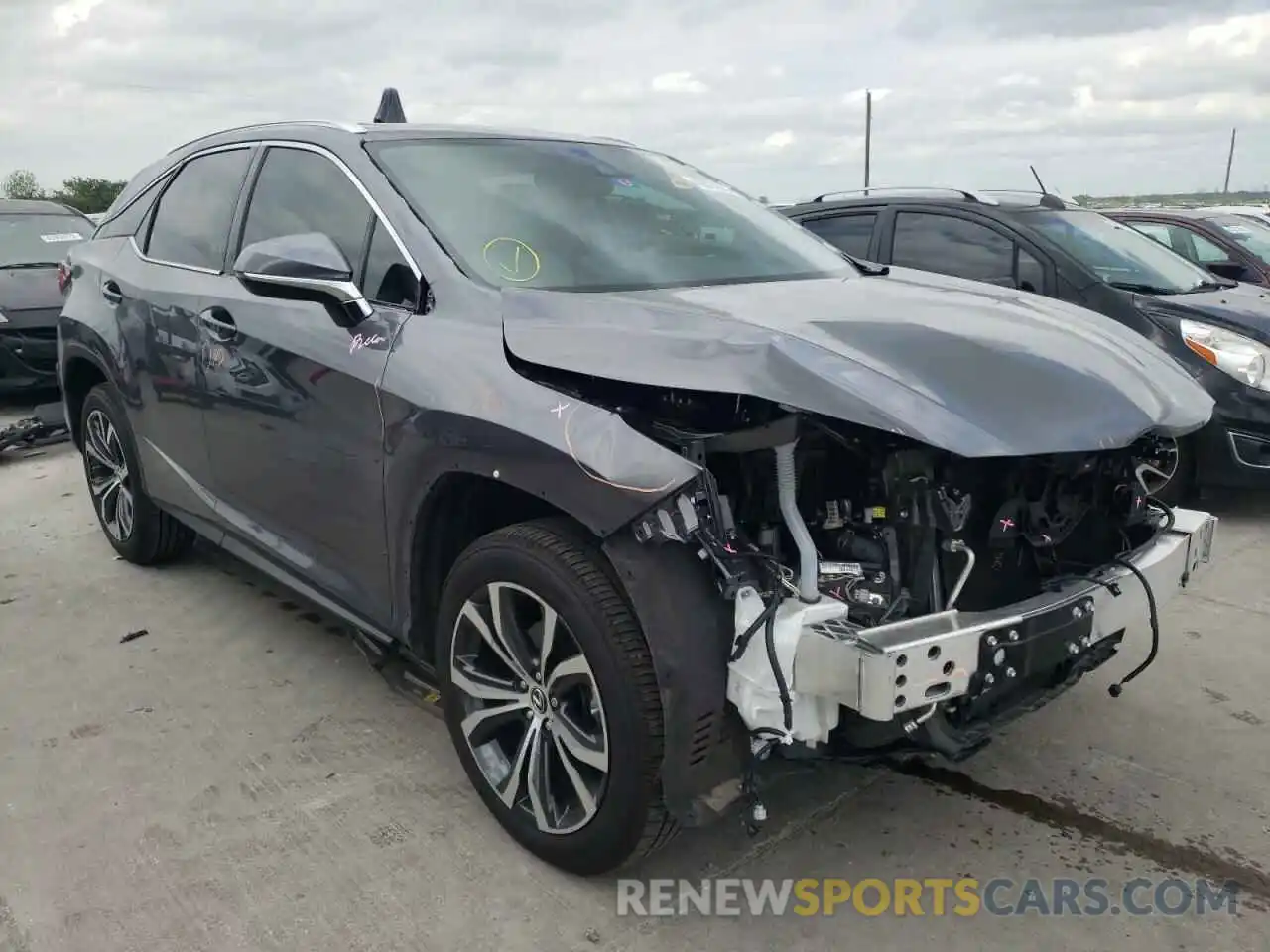 1 Photograph of a damaged car 2T2HZMAA4MC186673 LEXUS RX350 2021