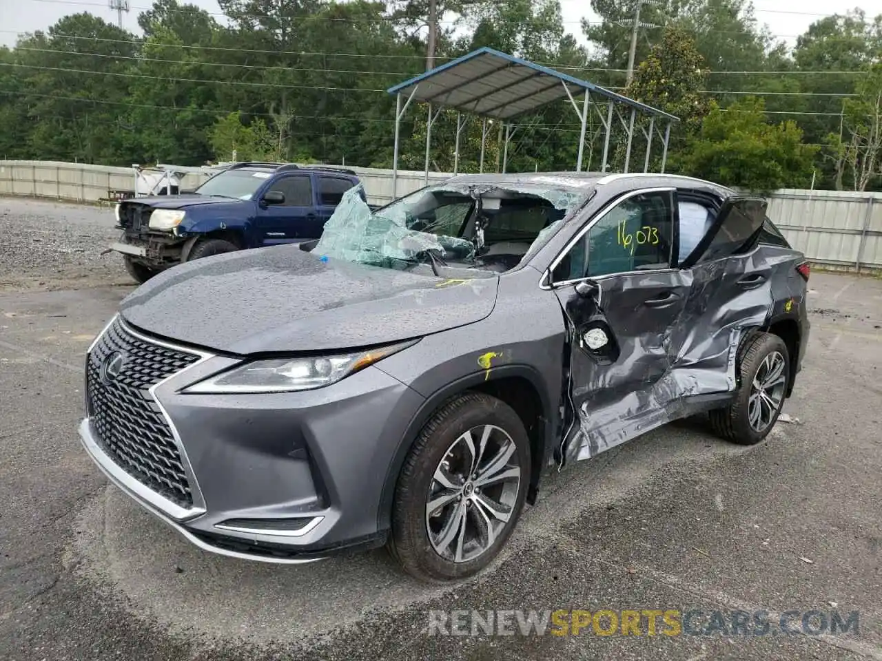 2 Photograph of a damaged car 2T2HZMAA5MC199304 LEXUS RX350 2021