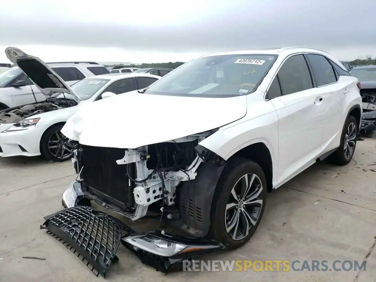 2 Фотография поврежденного автомобиля 2T2HZMAA5MC211810 LEXUS RX350 2021