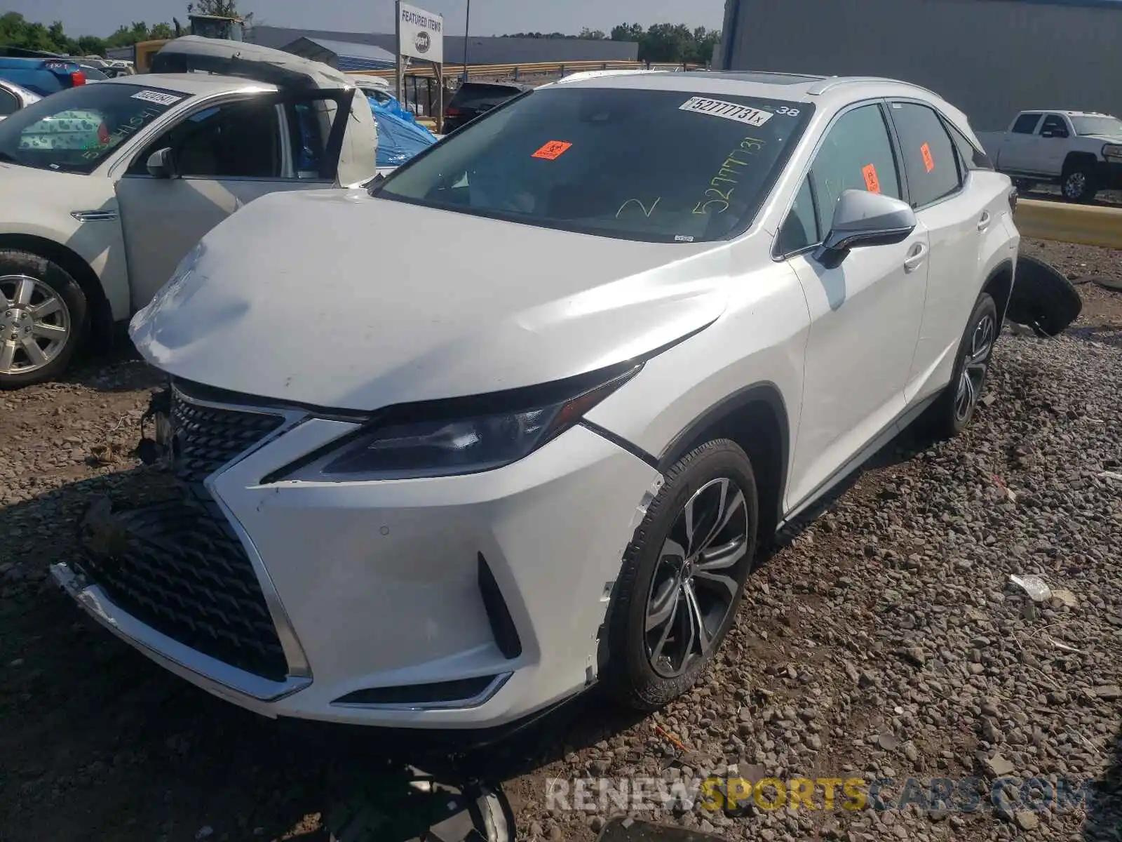 2 Фотография поврежденного автомобиля 2T2HZMAA6MC186805 LEXUS RX350 2021